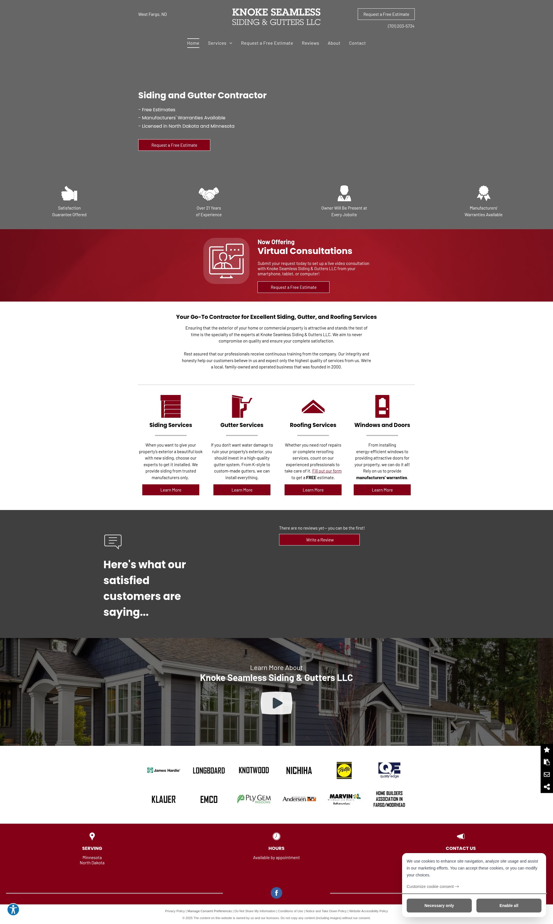 Screenshot of www.knokeseamless.com