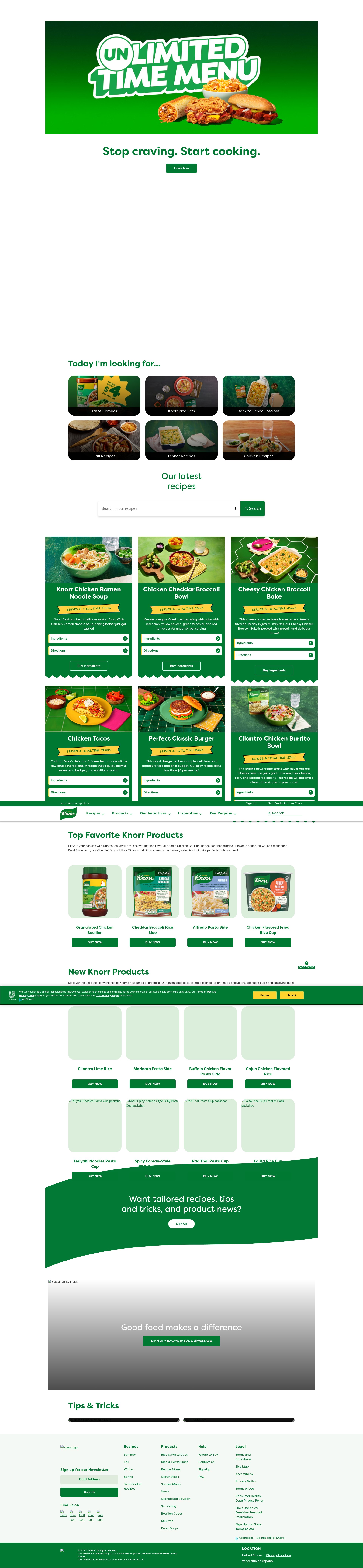 Screenshot of www.knorr.com