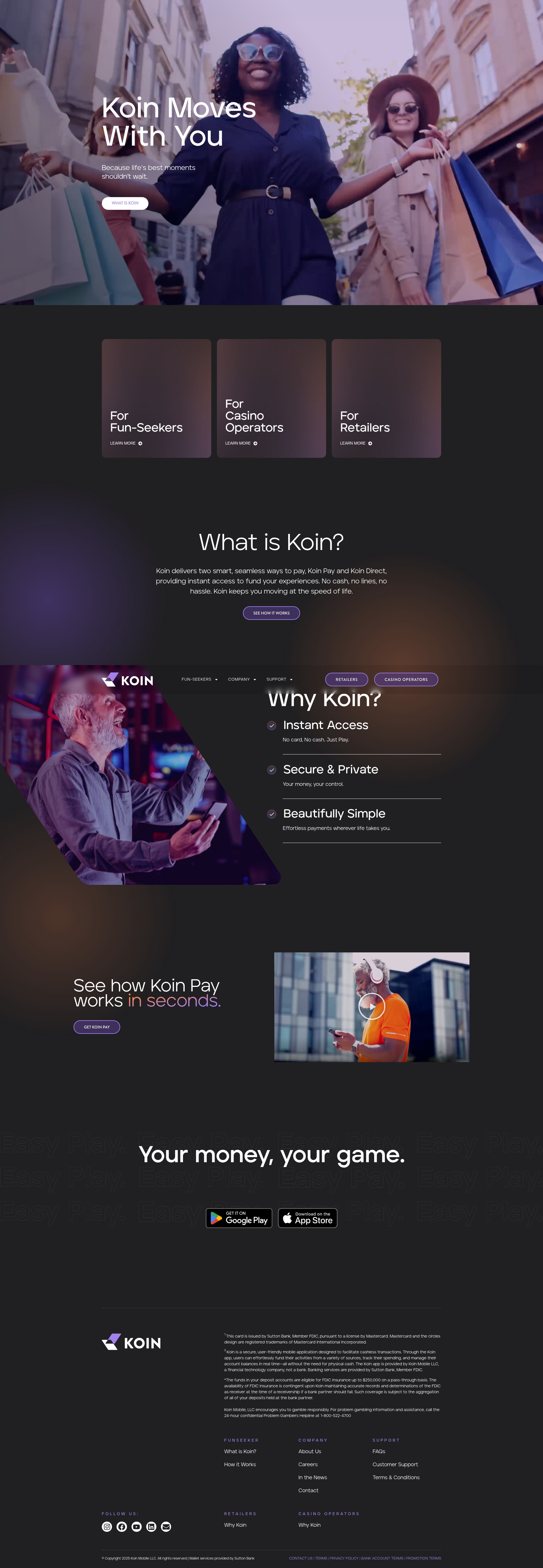 Screenshot of www.koinpayments.com