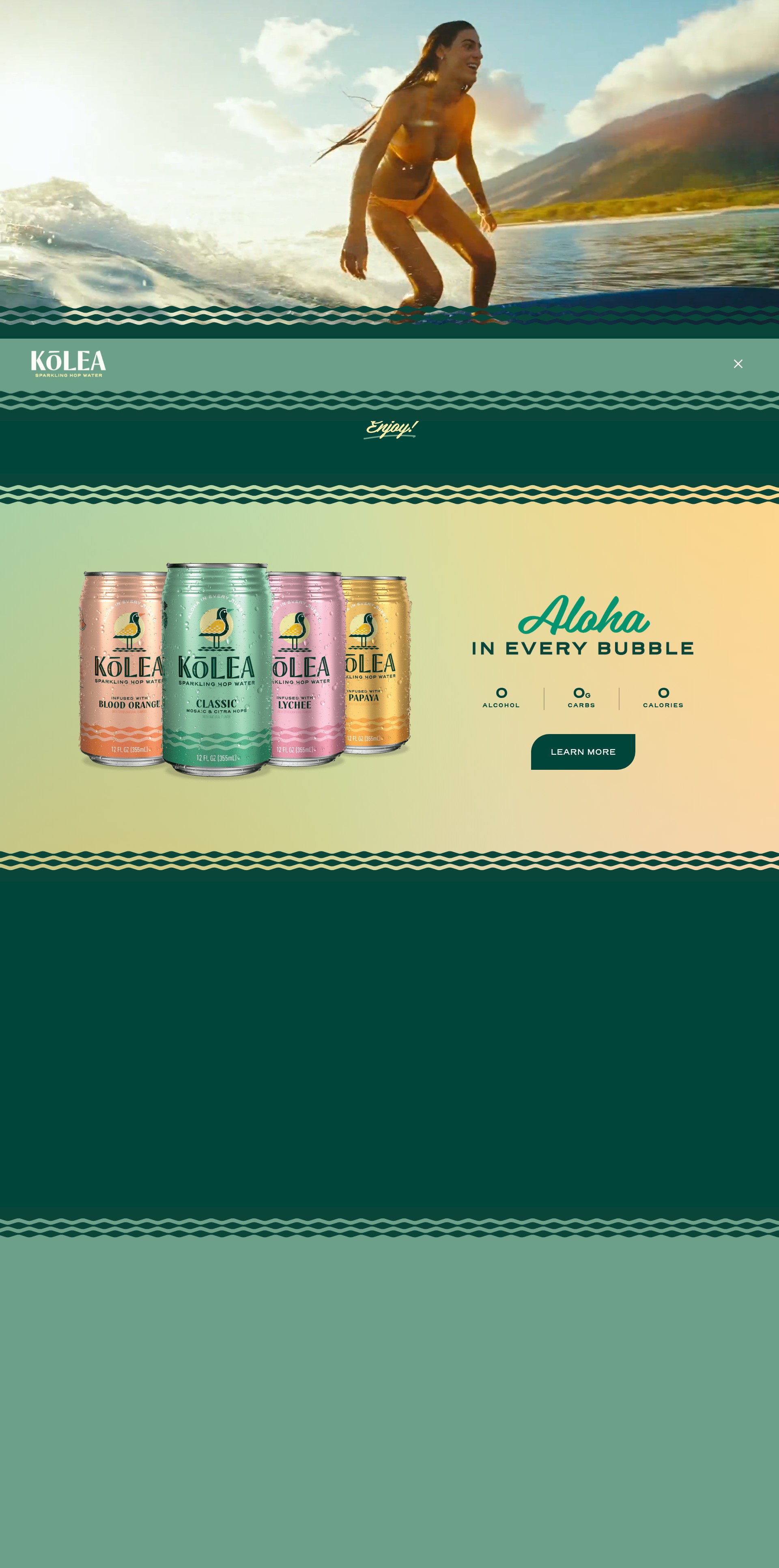 Screenshot of www.koleahopwater.com
