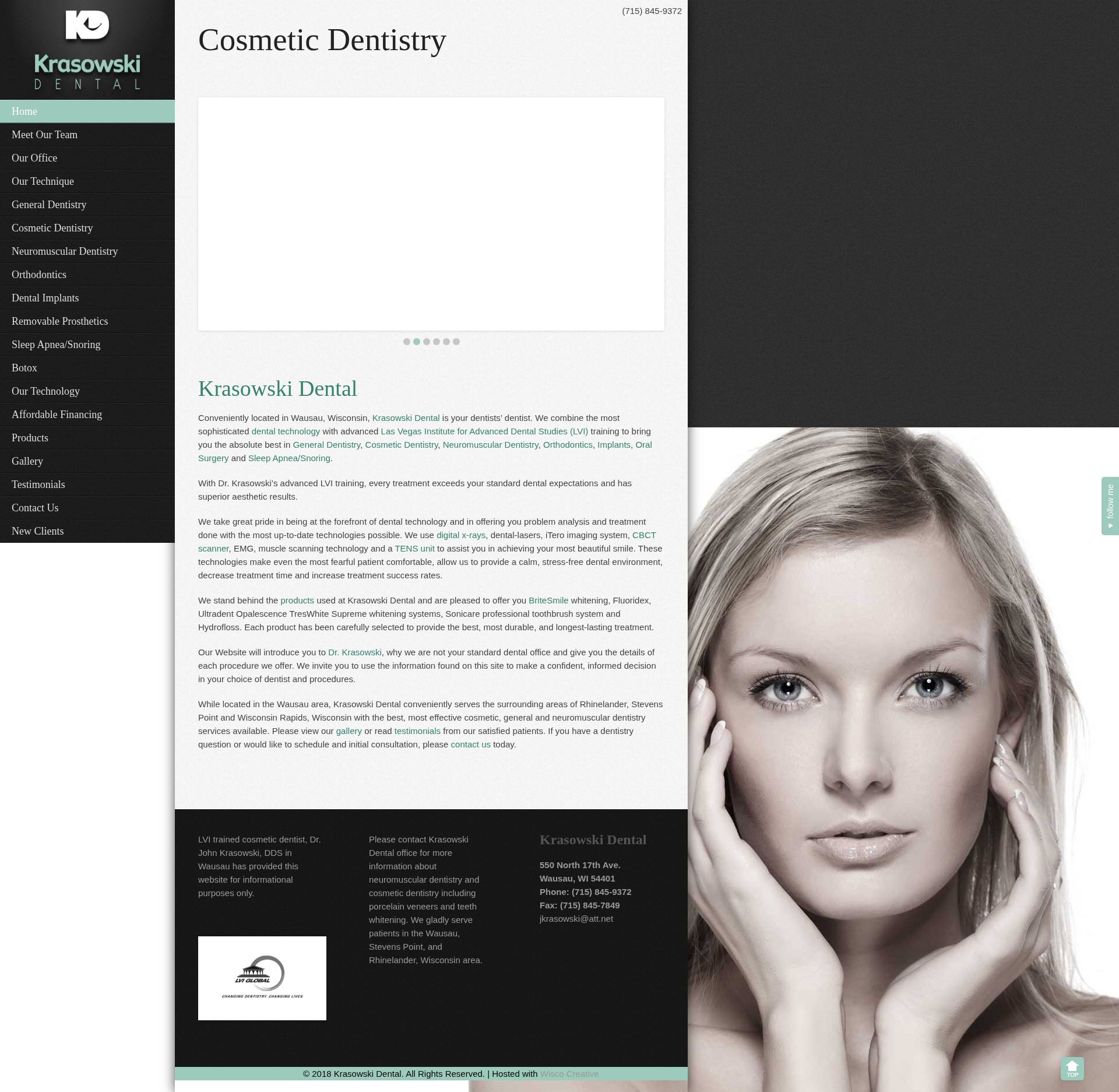 Screenshot of www.krasowskidental.com