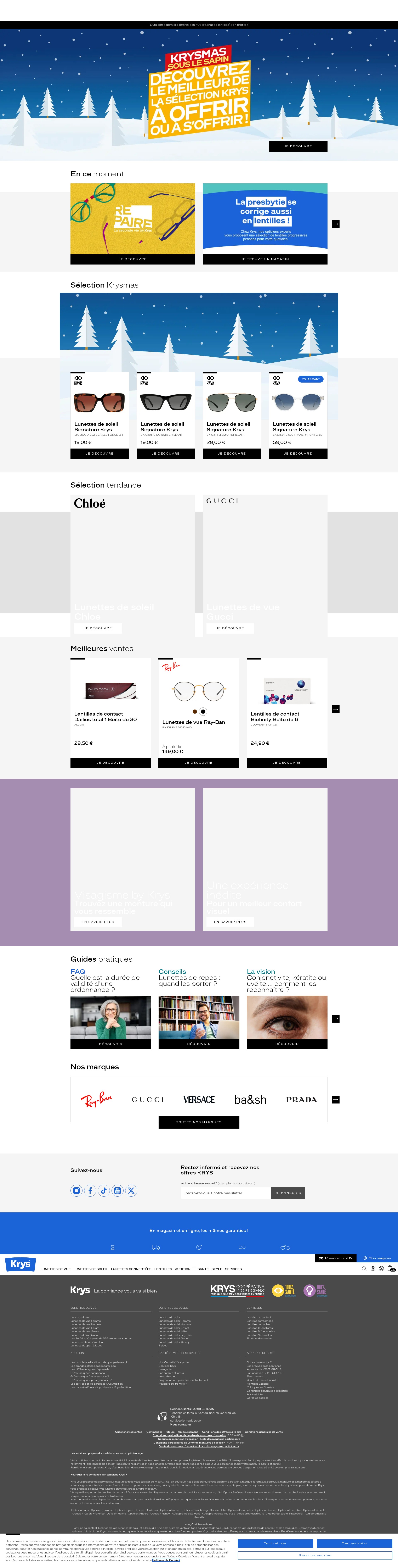 Screenshot of www.krys.com