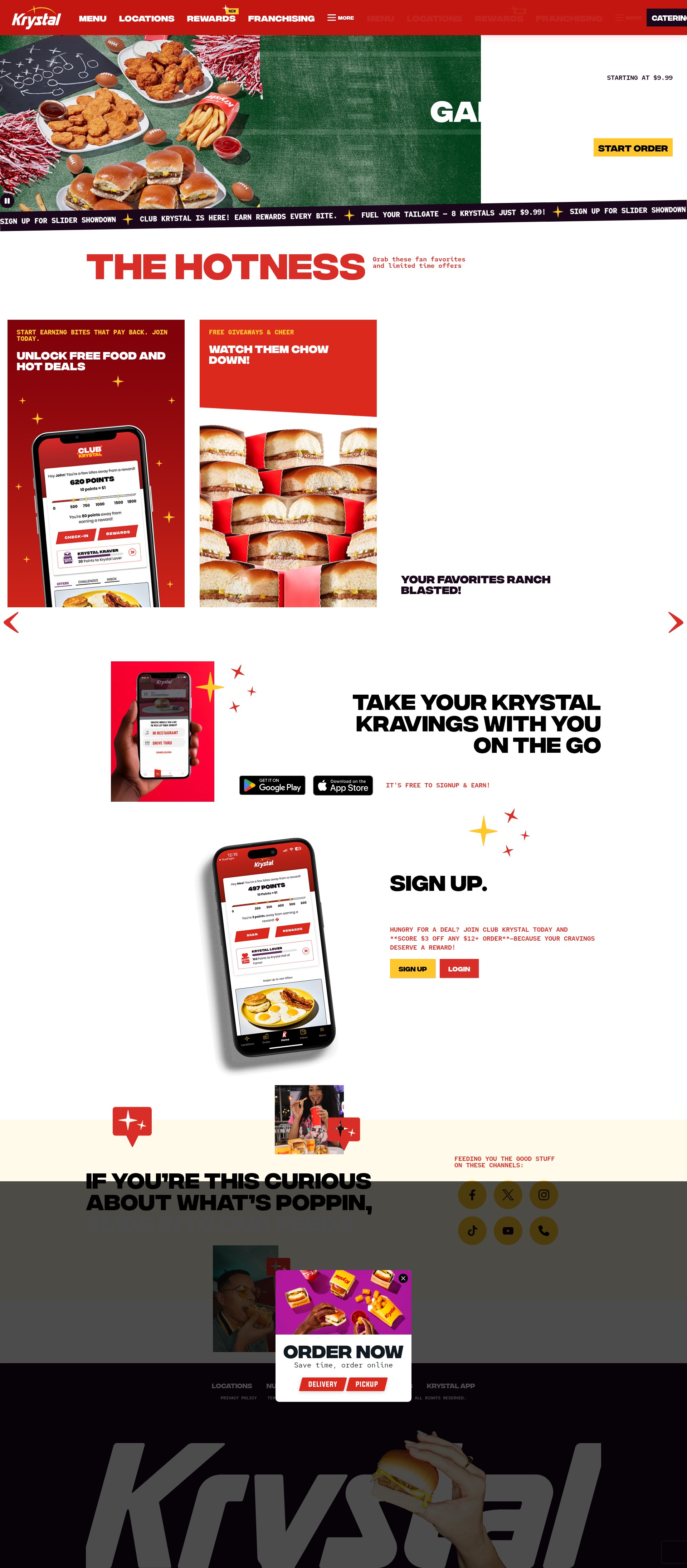 Screenshot of www.krystal.com