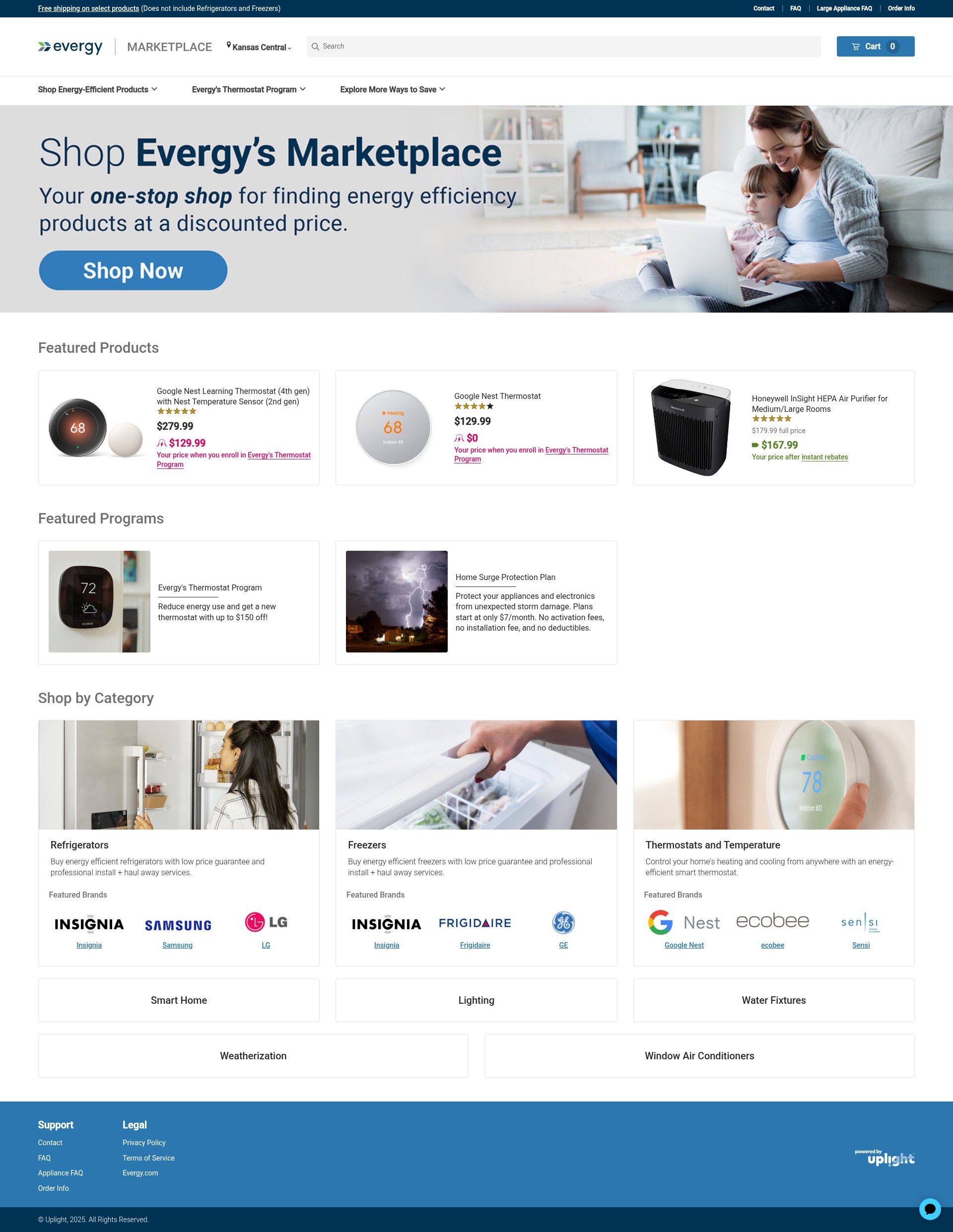 Screenshot of www.kscentral.marketplace.evergy.com