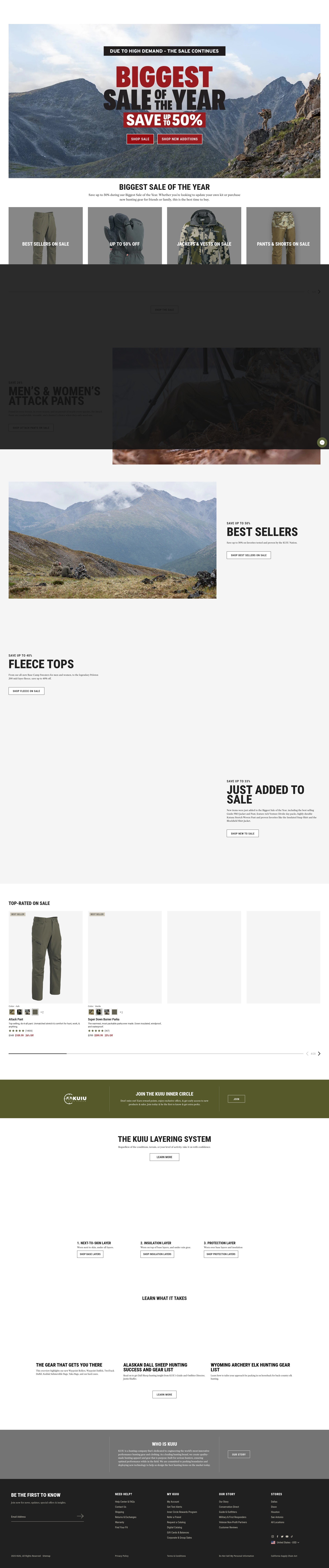 Screenshot of www.kuiu.com