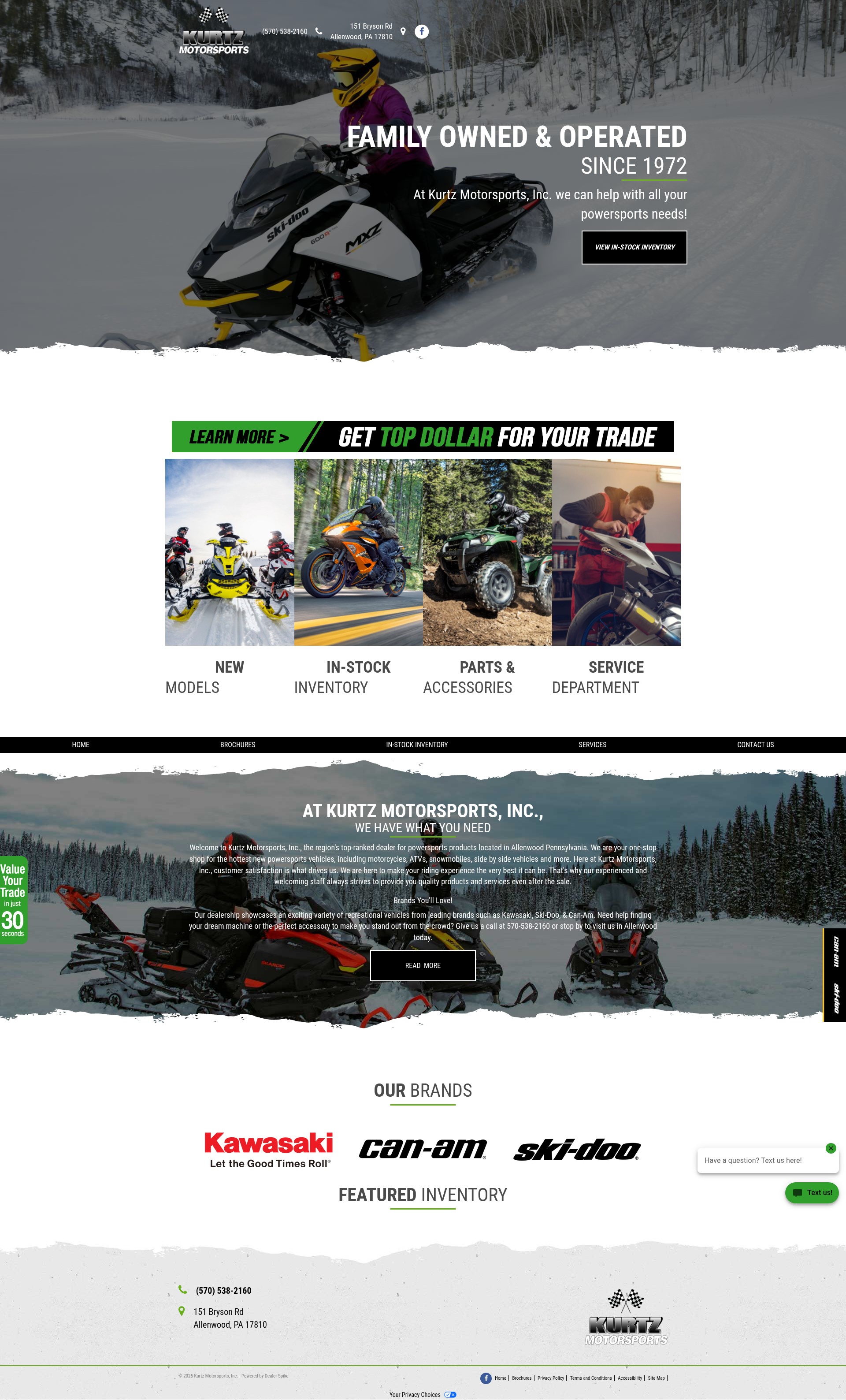 Screenshot of www.kurtzmotorsports.com