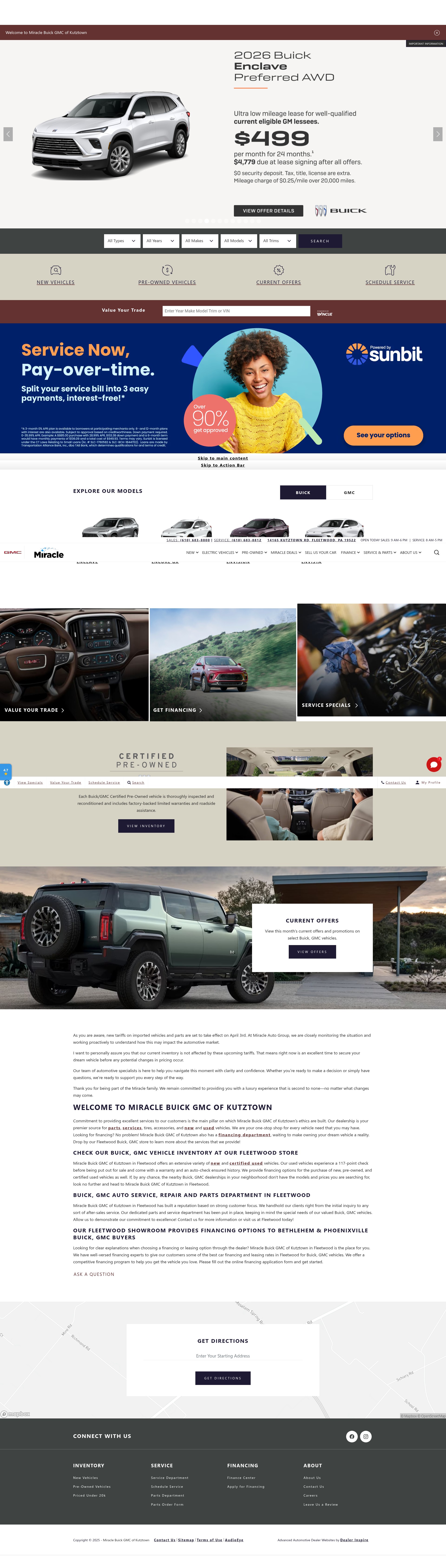 Screenshot of www.kutztownauto.com