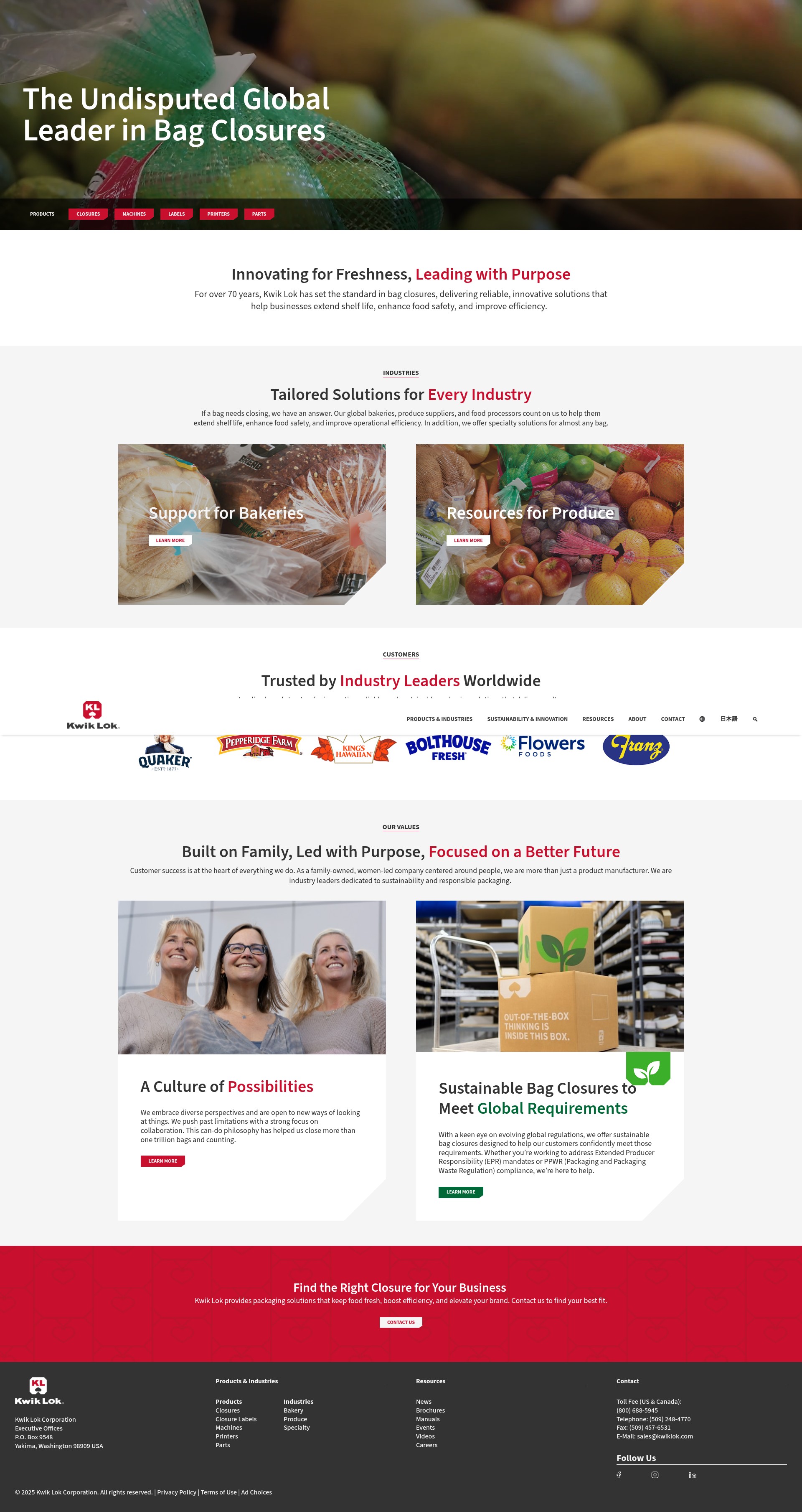 Screenshot of www.kwiklok.com