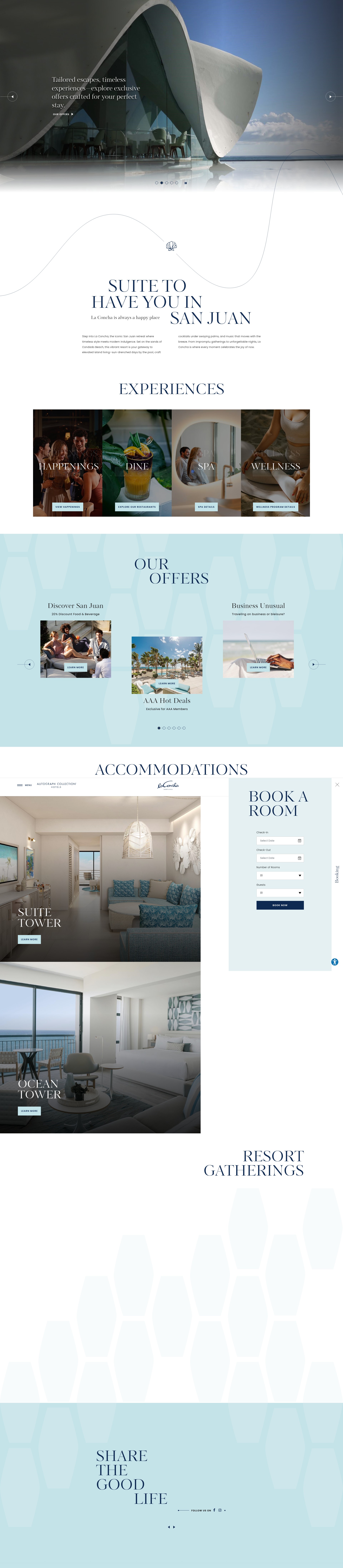 Screenshot of www.laconcharesort.com