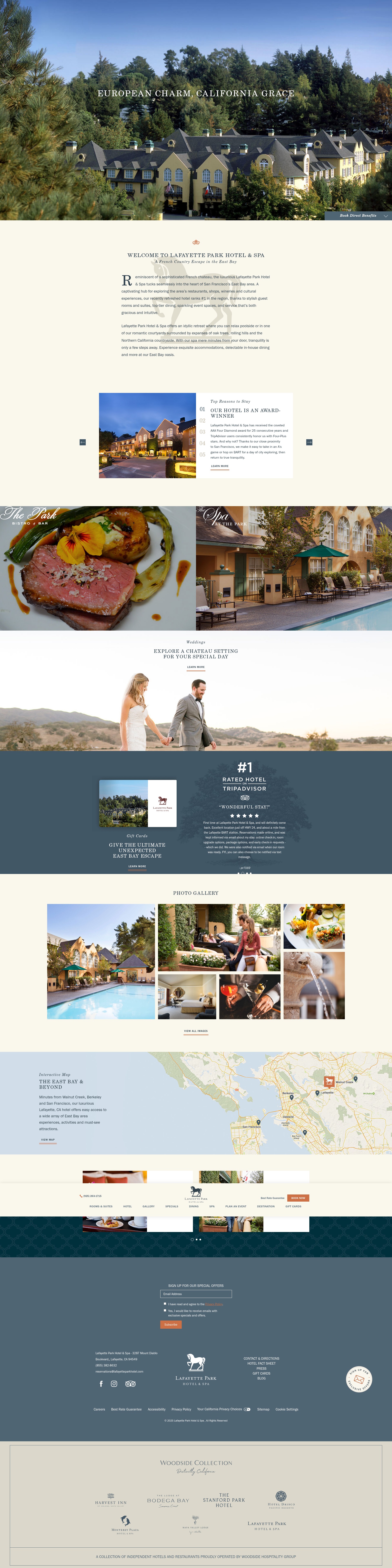 Screenshot of www.lafayetteparkhotel.com