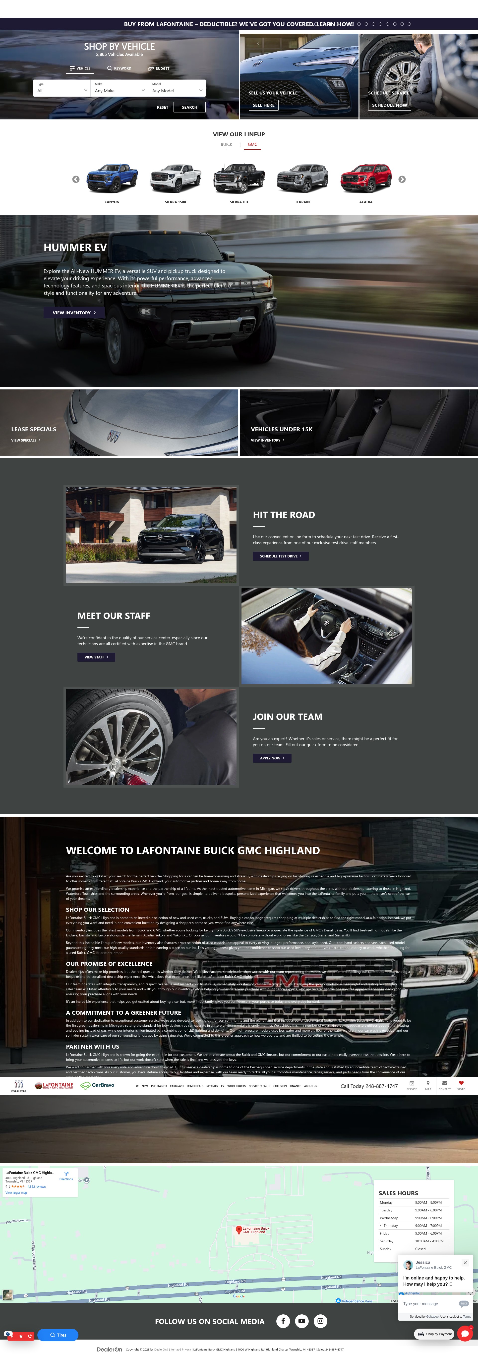 Screenshot of www.lafontainegm.com