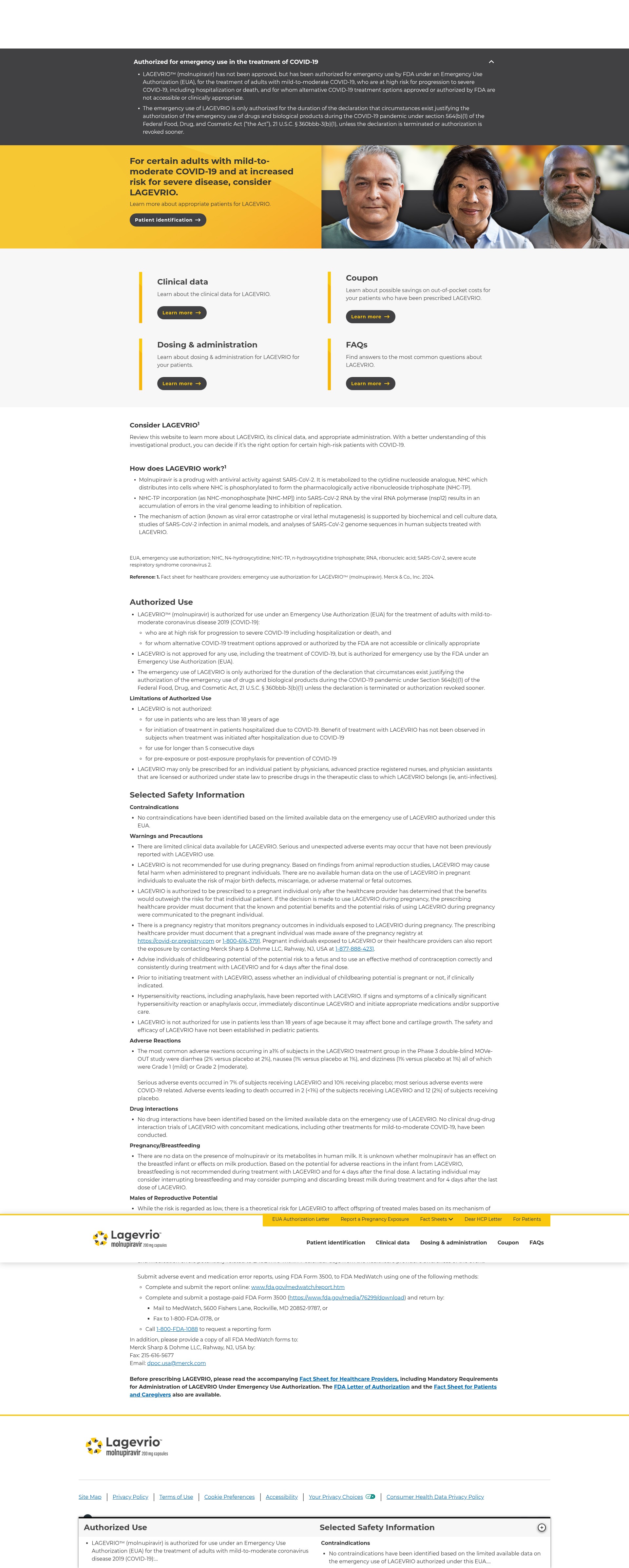 Screenshot of www.lagevriohcp.com