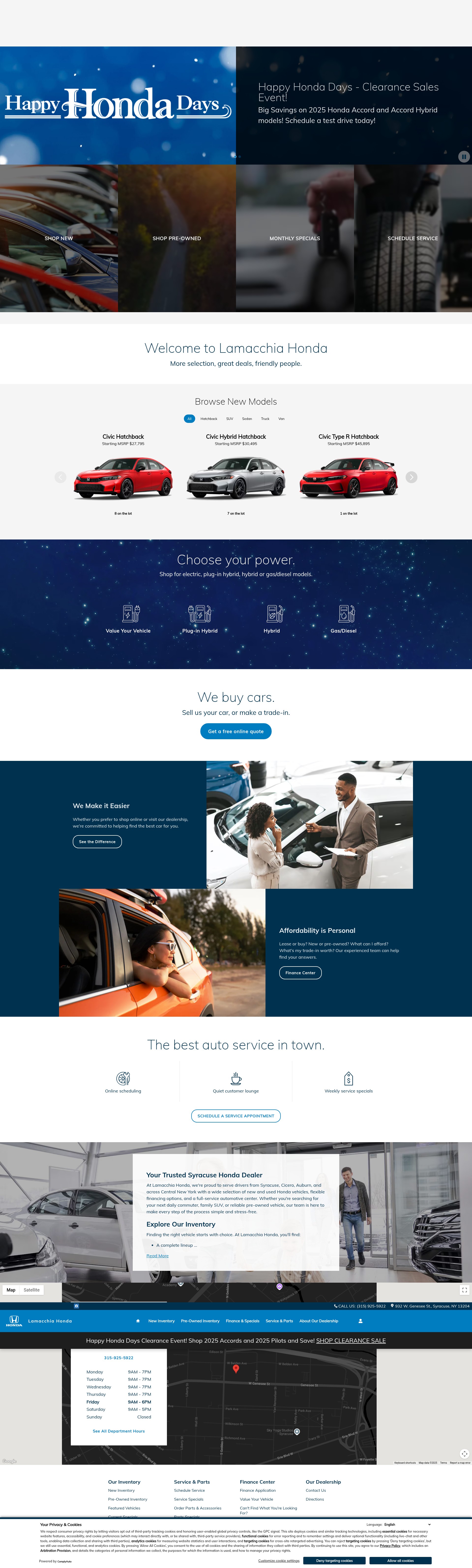 Screenshot of www.lamacchiahonda.com