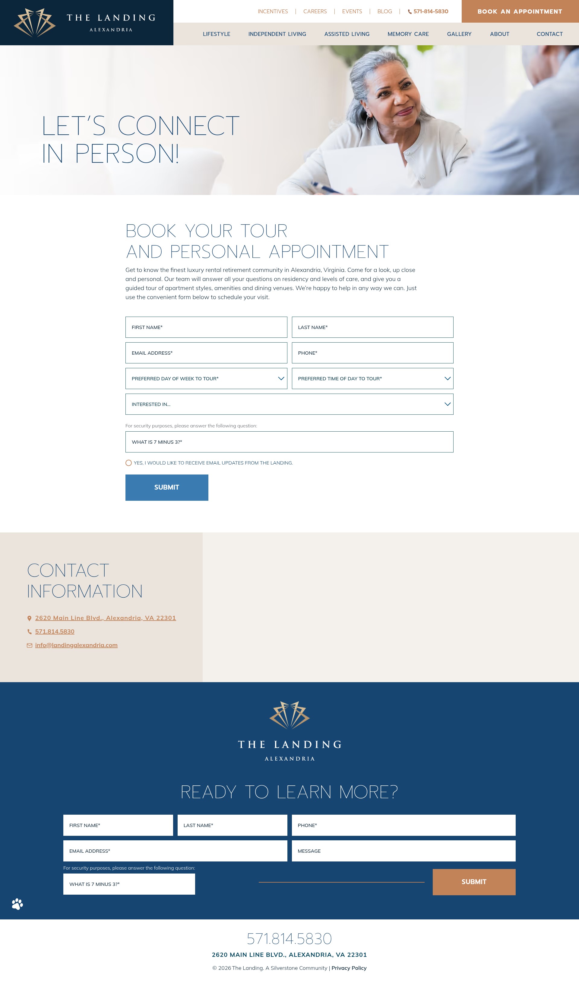 Screenshot of www.landingalexandria.com