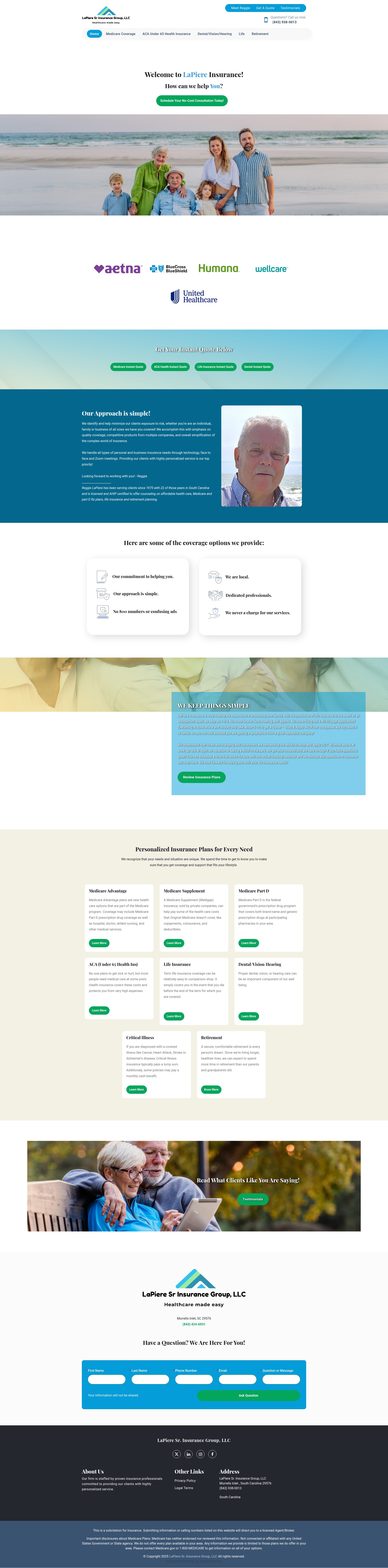 Screenshot of www.lapiereinsurancegroup.com