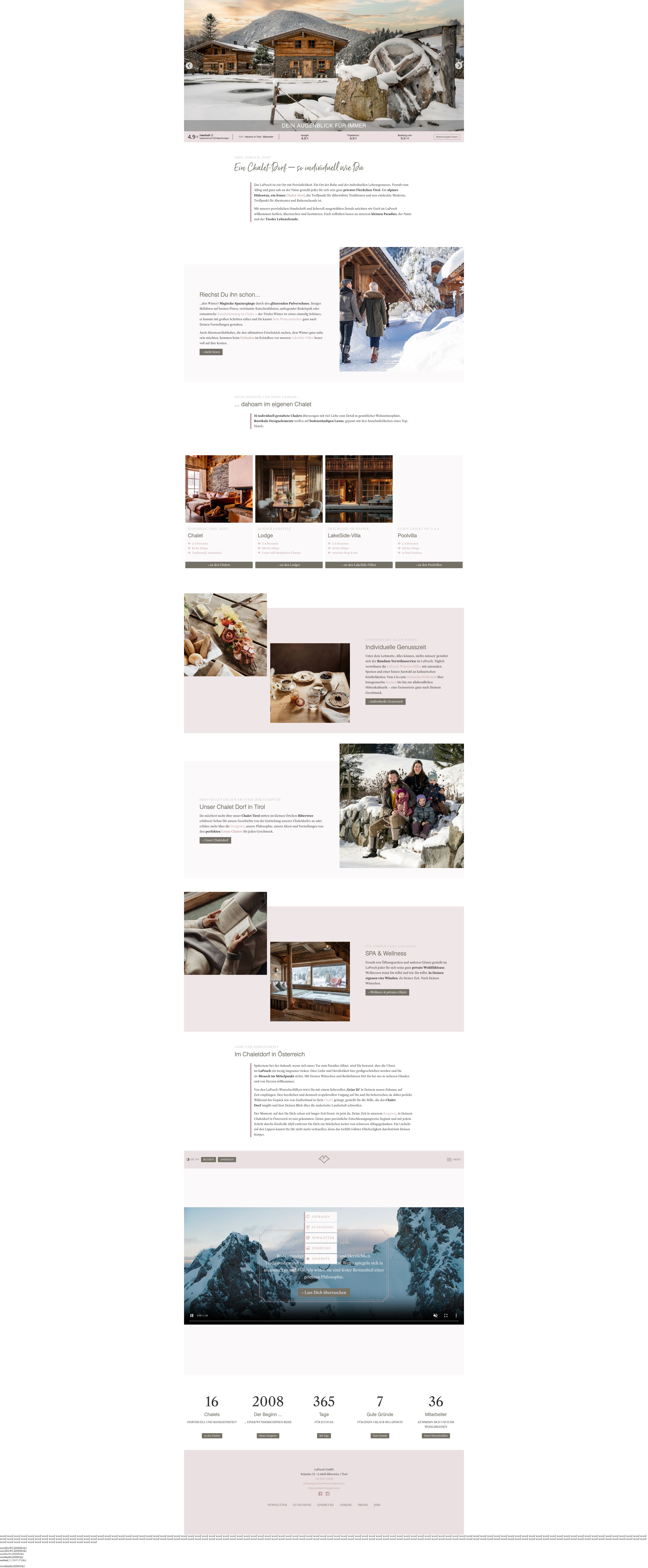 Screenshot of www.laposch.at