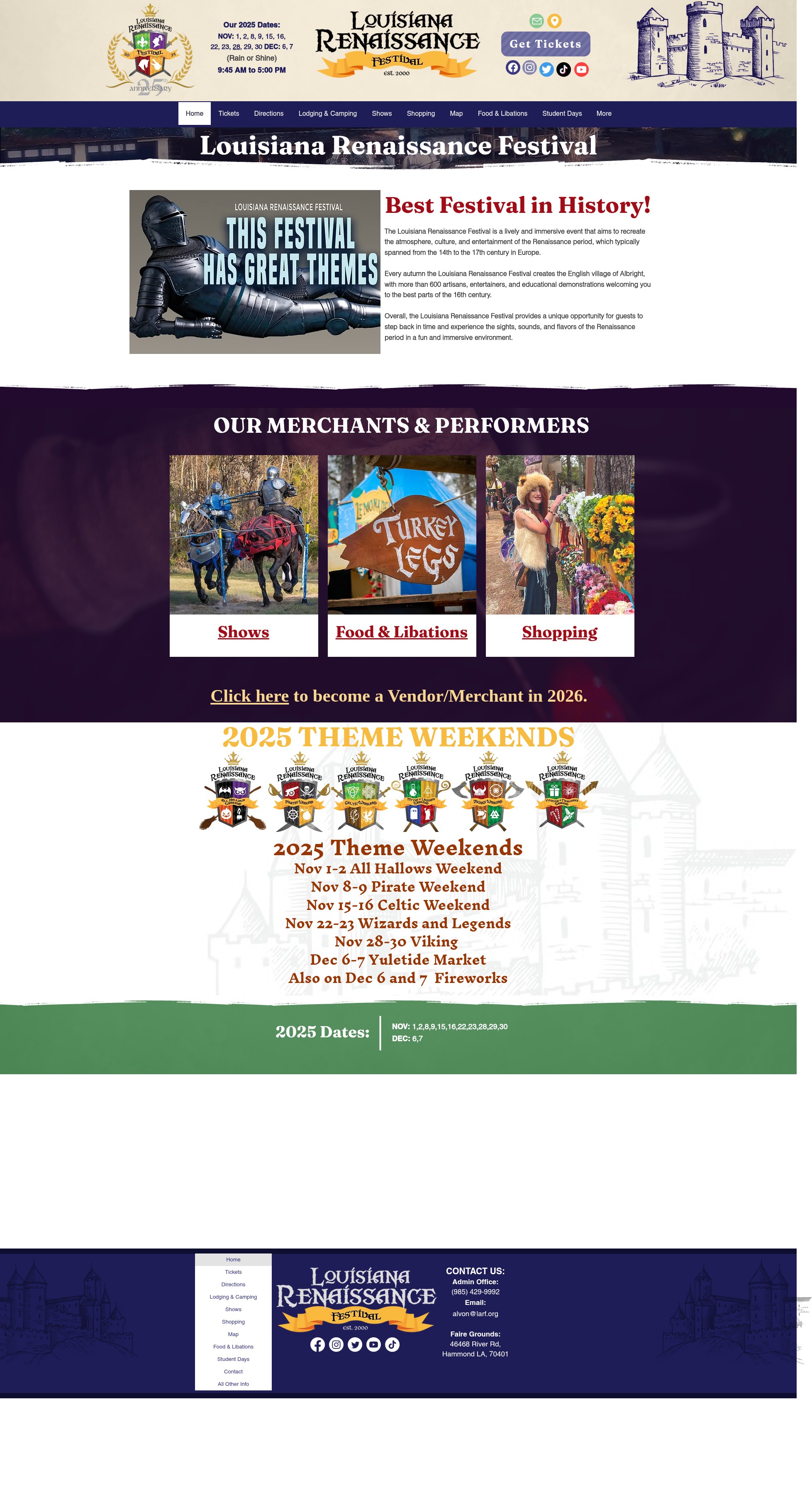 Screenshot of www.larf2023.org