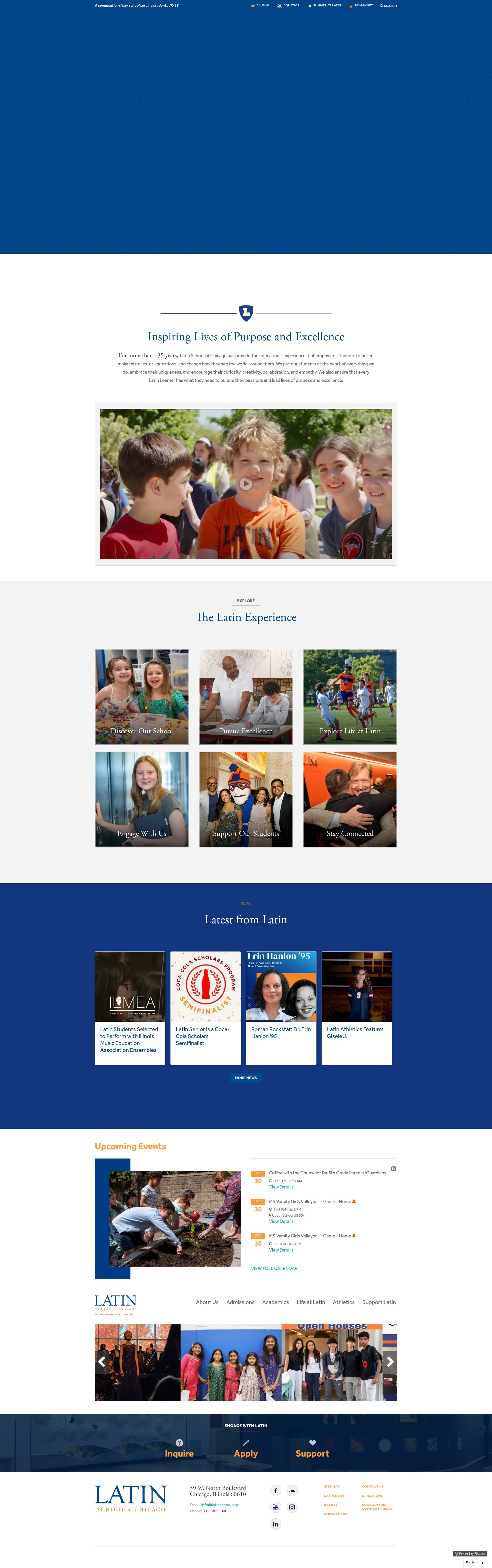 Screenshot of www.latinschool.org