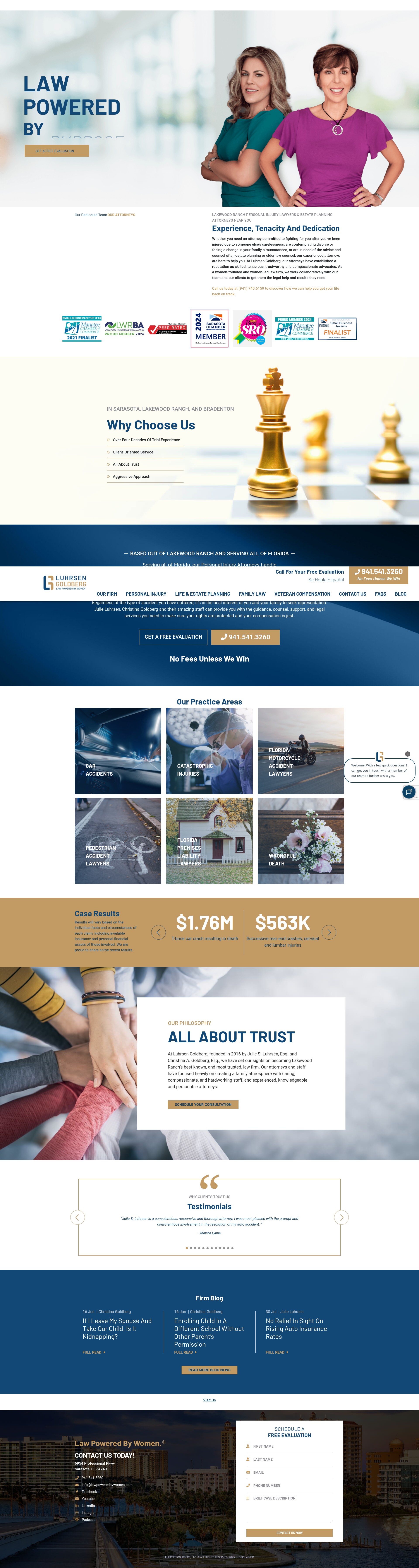 Screenshot of www.lawpoweredbywomen.com