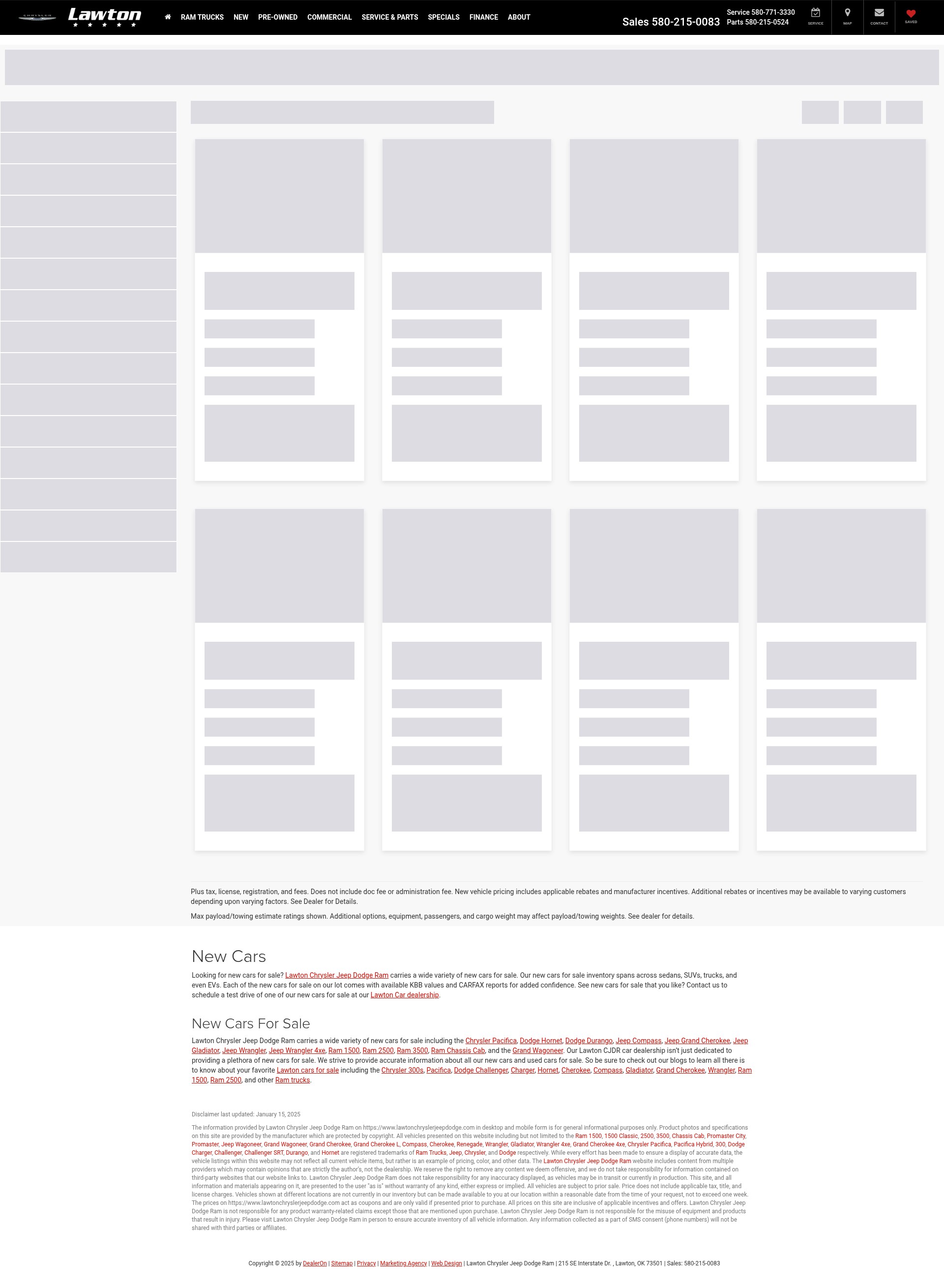 Screenshot of www.lawtonchryslerjeepdodge.com