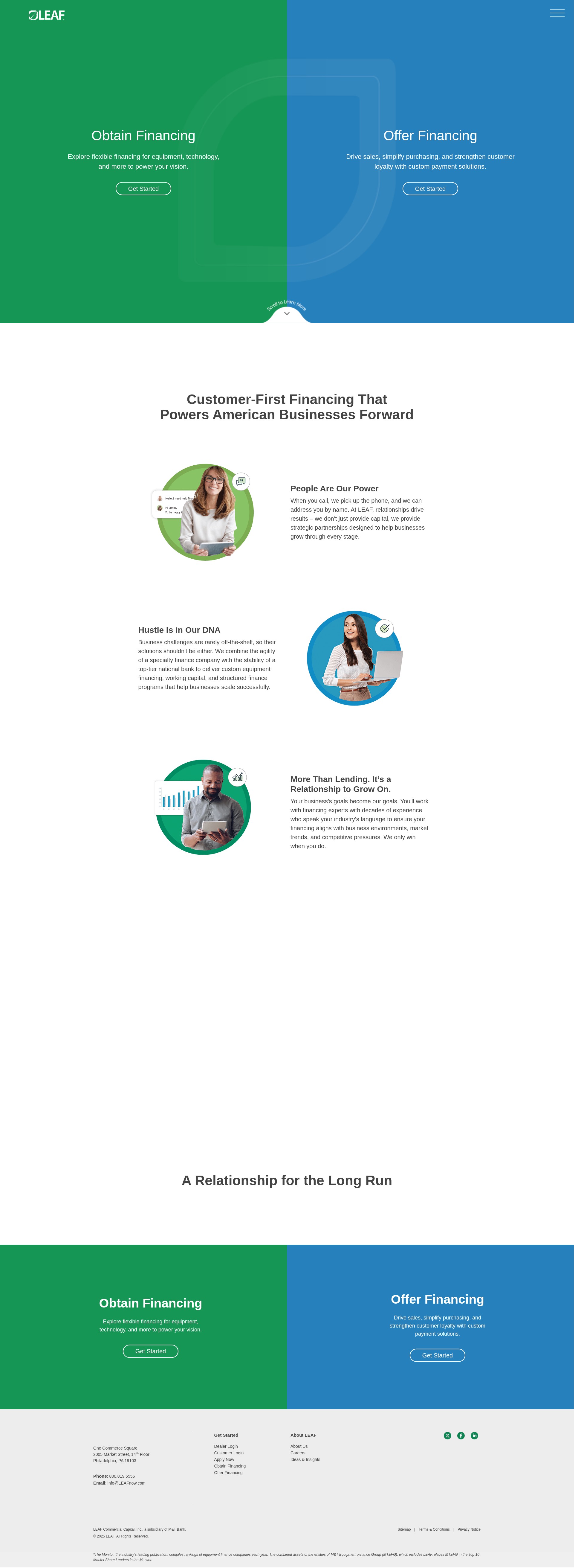 Screenshot of www.leafnow.com