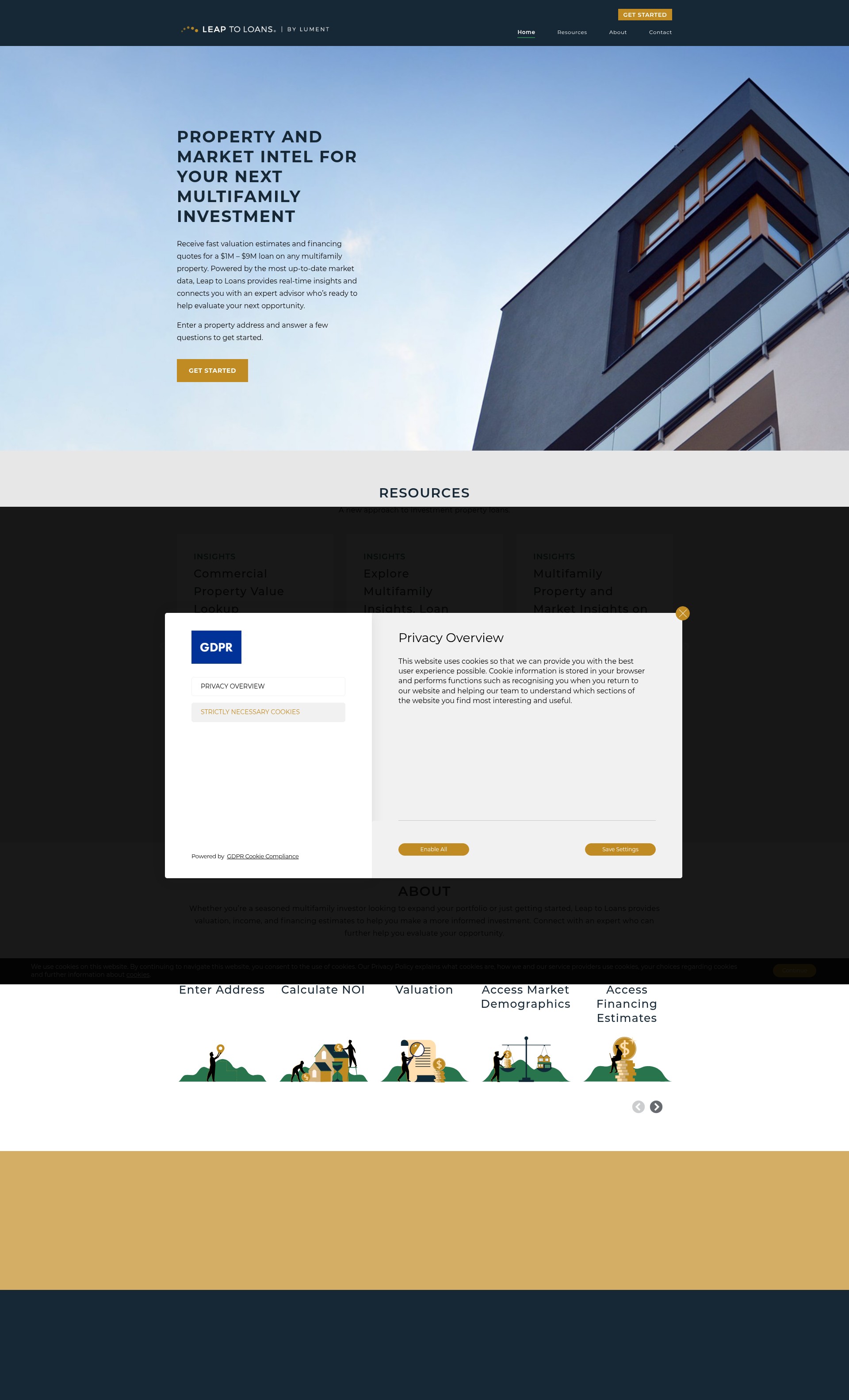 Screenshot of www.leaptoloans.com