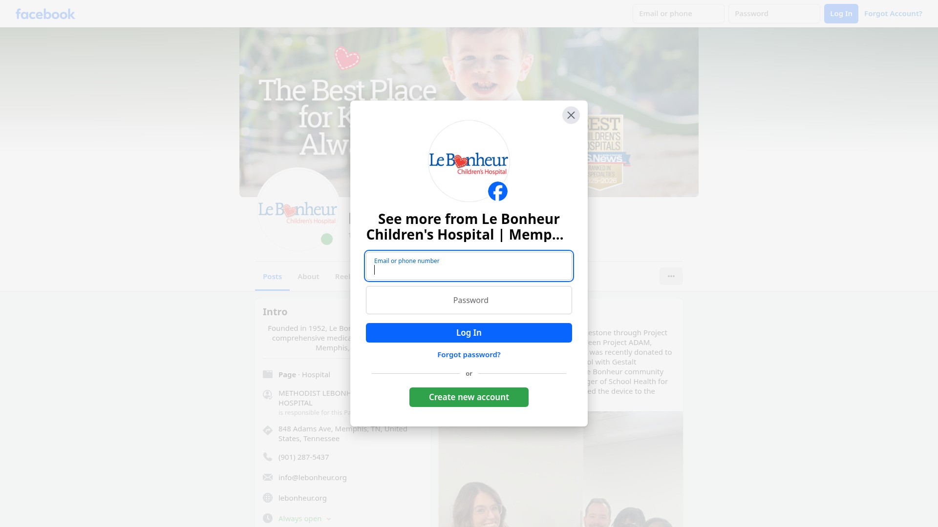 Screenshot of www.lebonheur.org