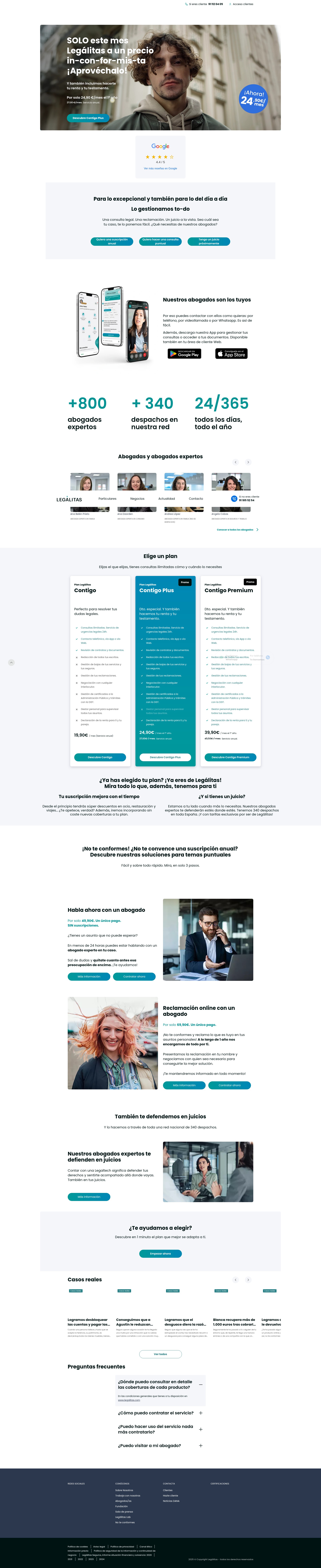 Screenshot of www.legalitas.com