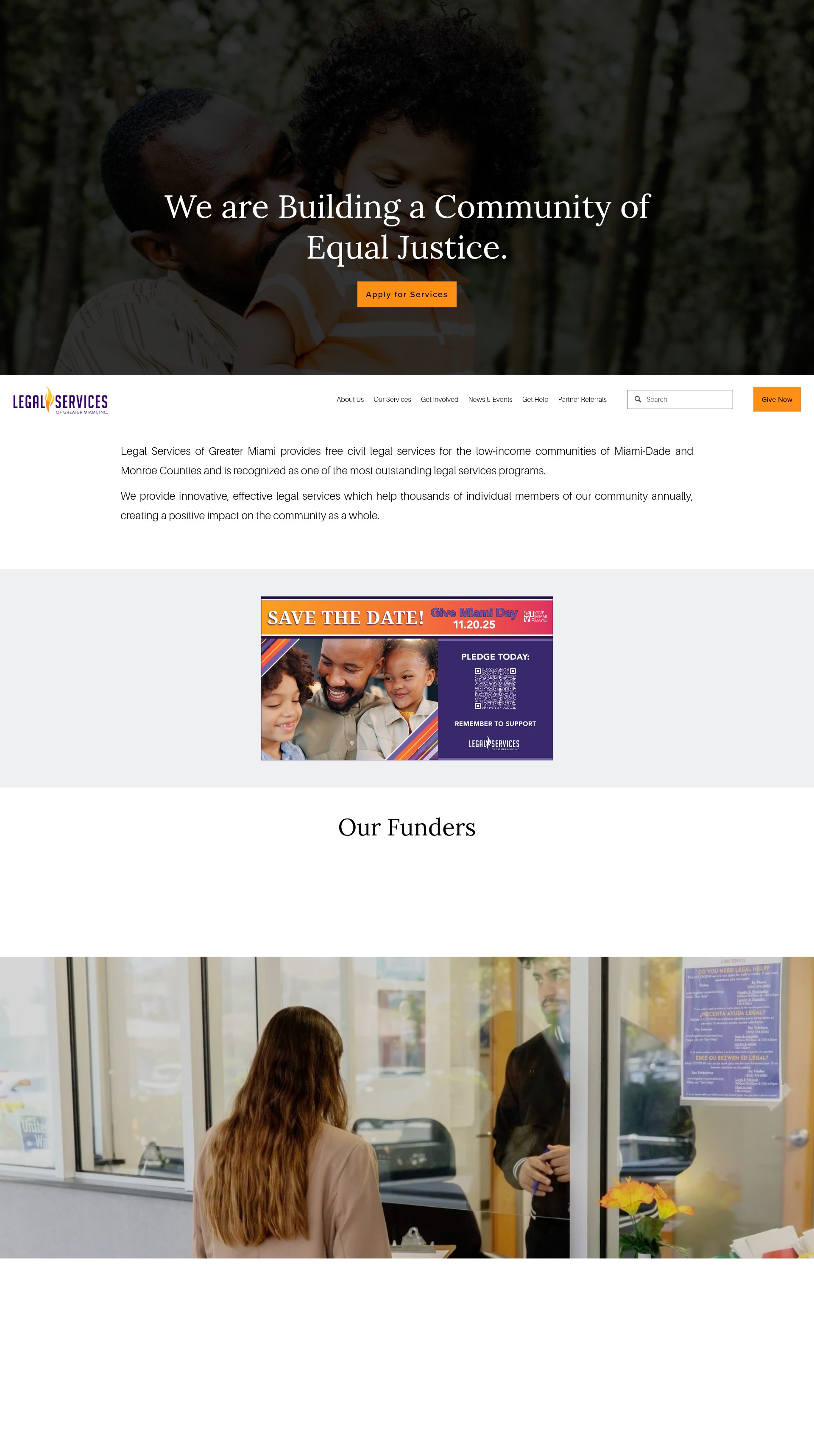 Screenshot of www.legalservicesmiami.org
