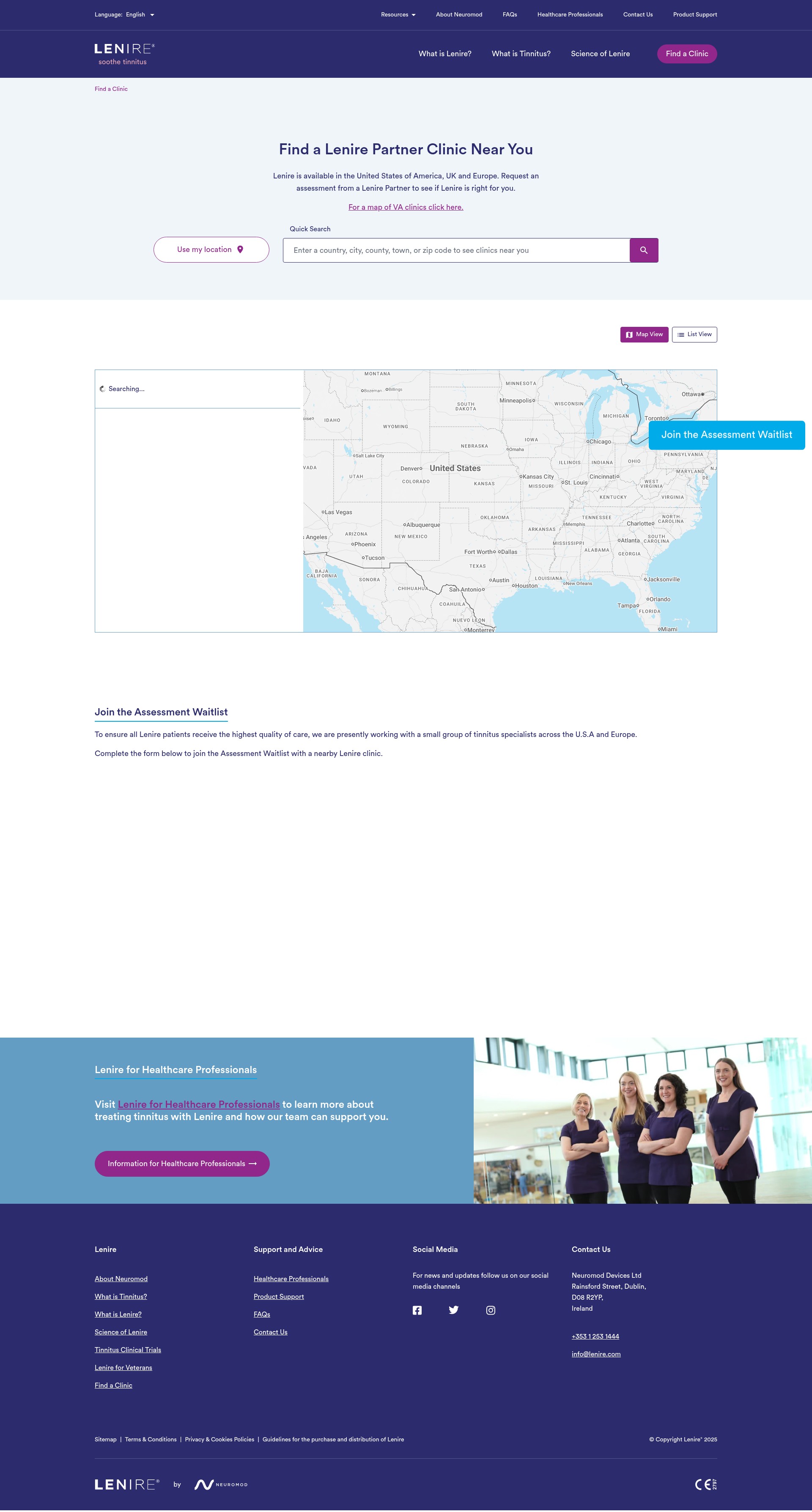 Screenshot of www.lenire.com