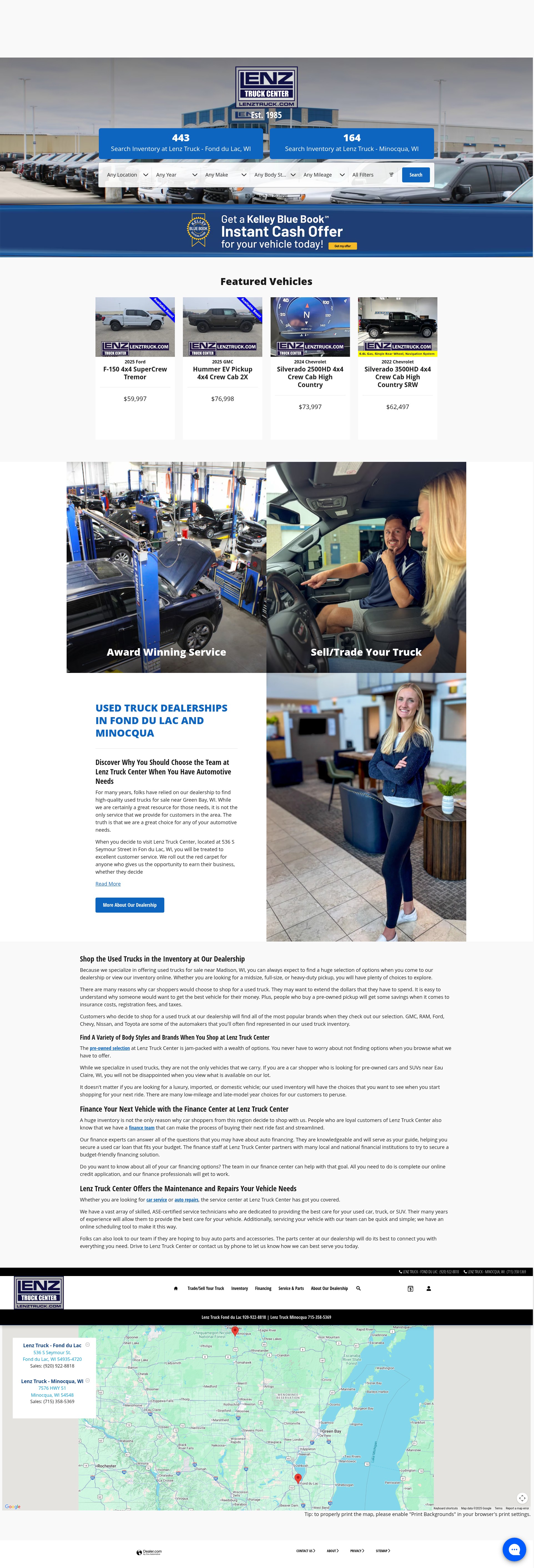 Screenshot of www.lenzauto.com