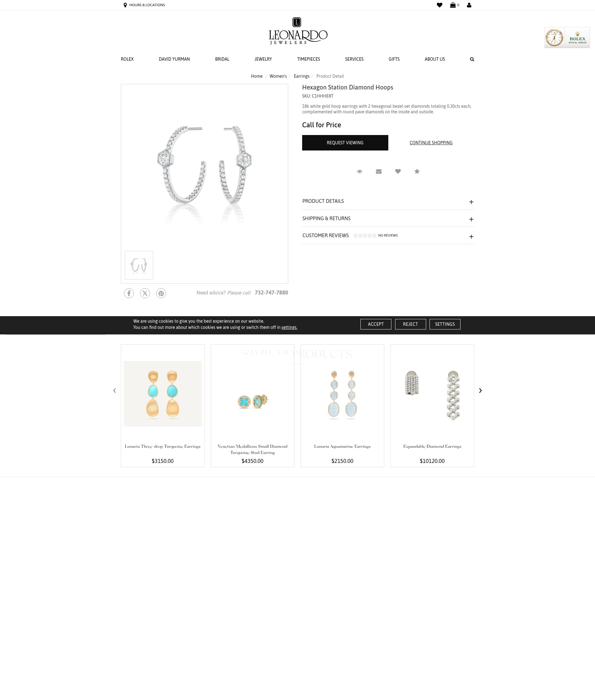 Screenshot of www.leonardojewelers.com