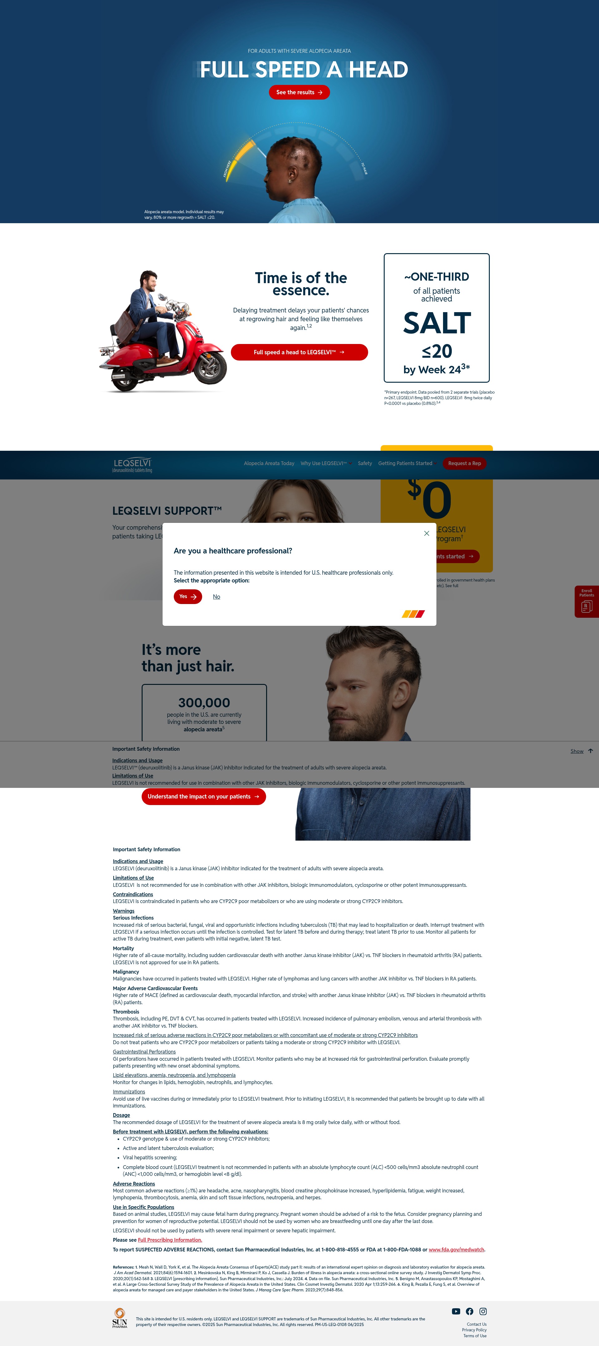 Screenshot of www.leqselvihcp.com