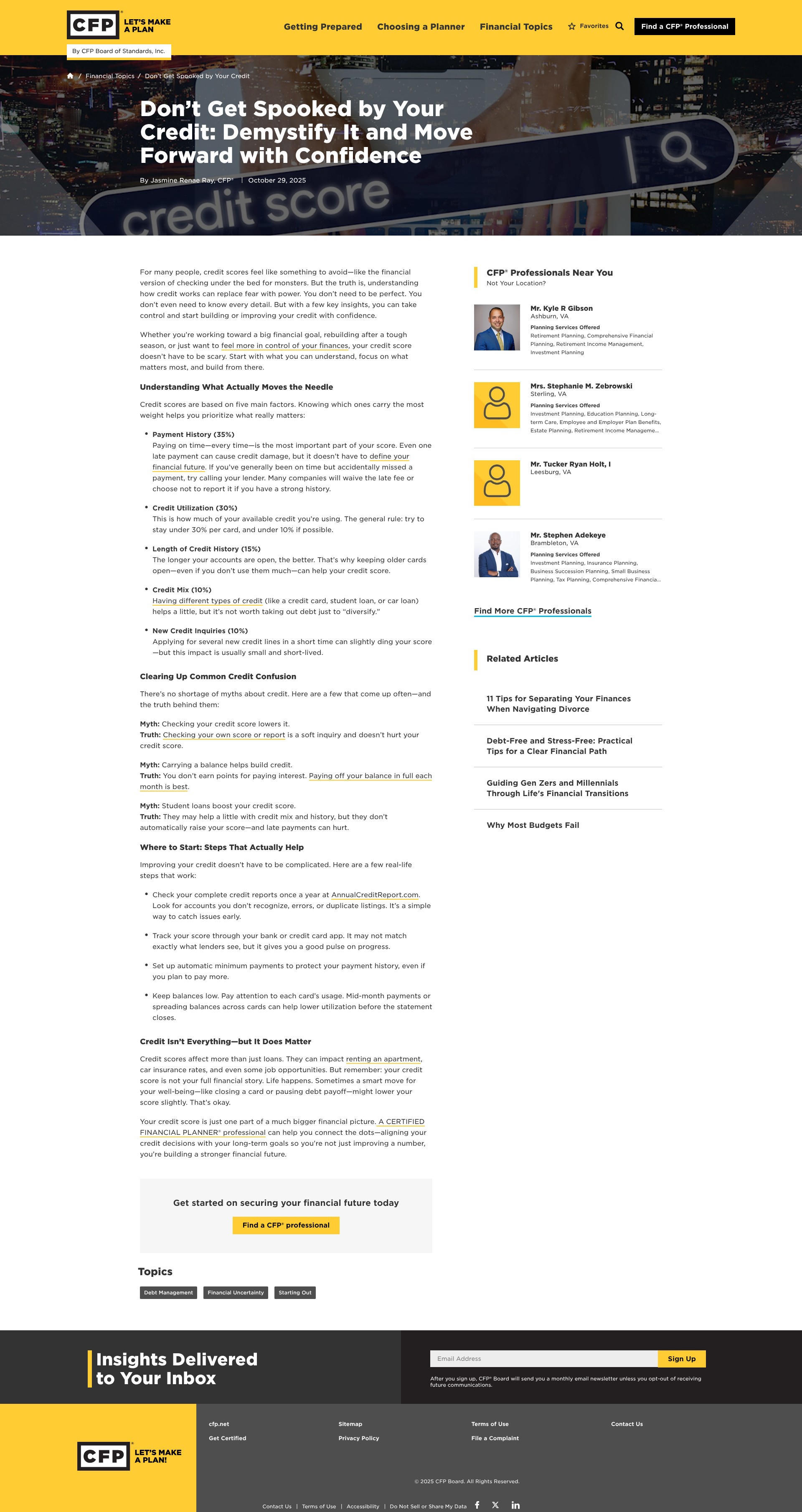 Screenshot of www.letsmakeaplan.org