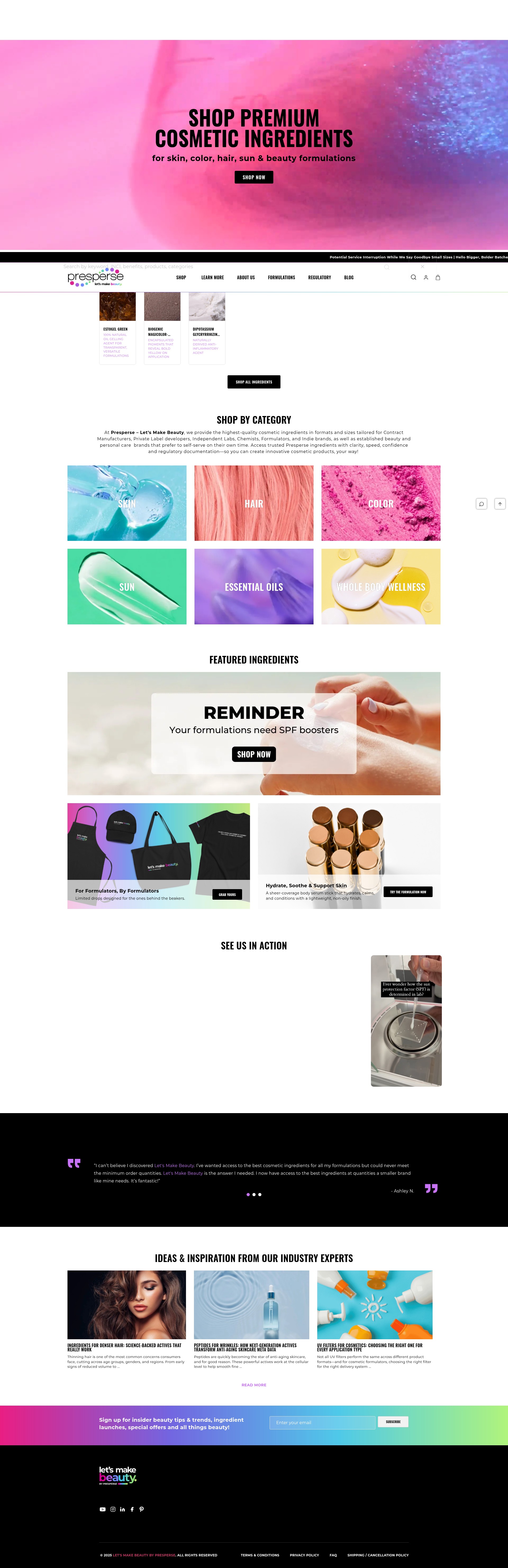 Screenshot of www.letsmakebeauty.com