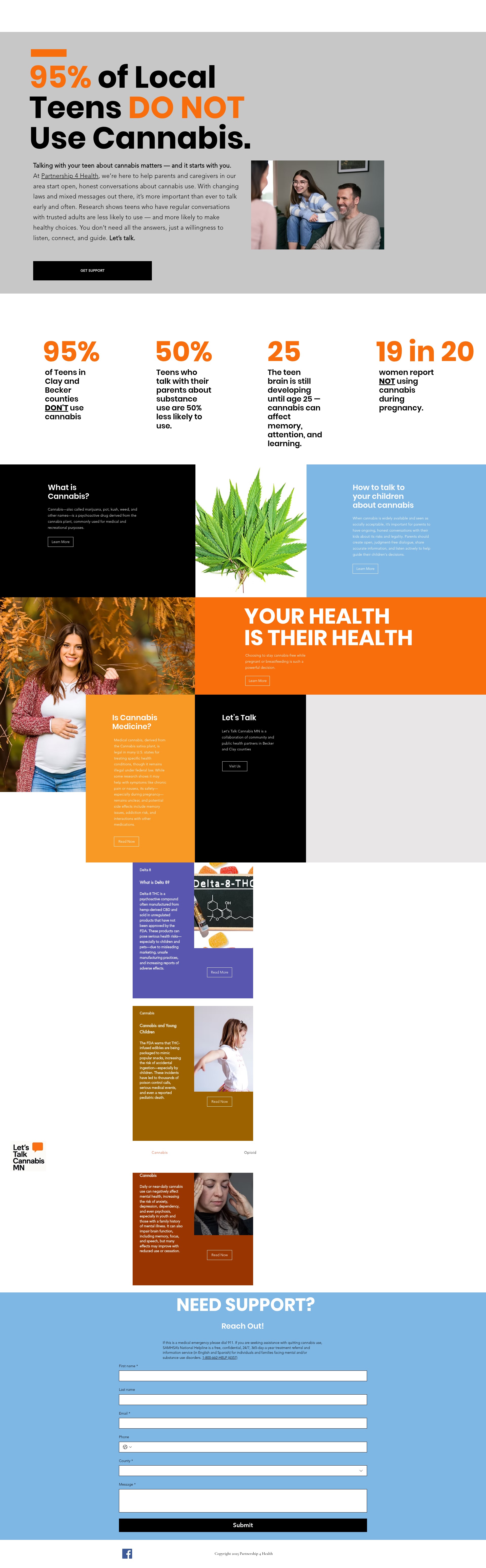 Screenshot of www.letstalkcannabismn.org