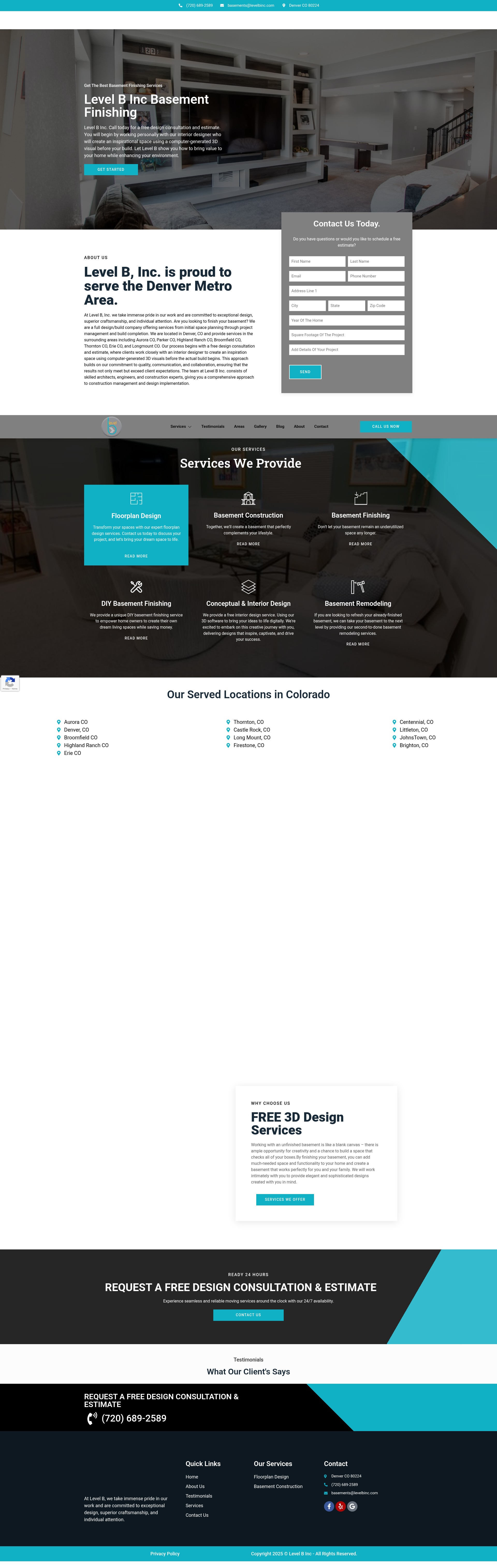 Screenshot of www.levelbinc.com