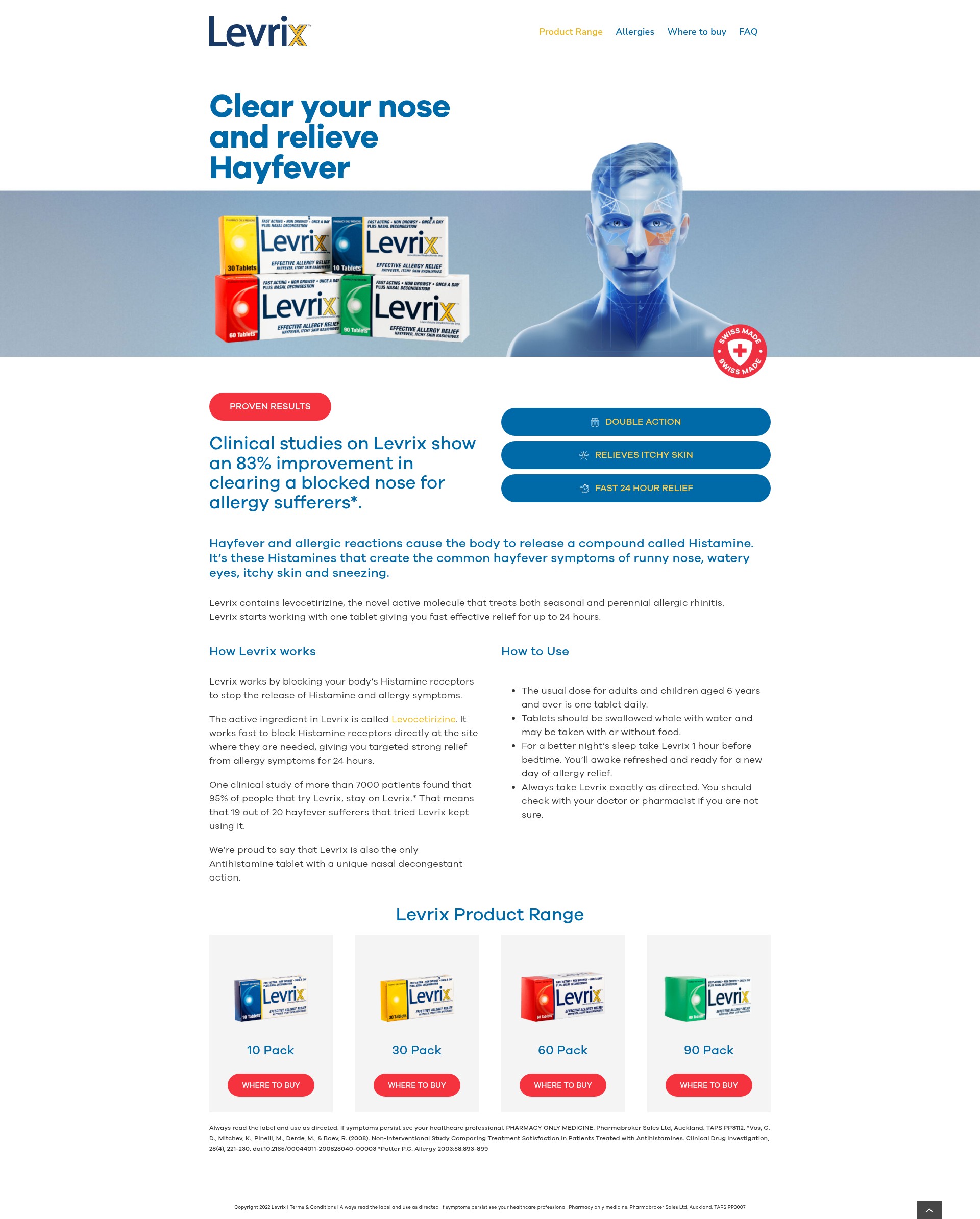 Screenshot of www.levrix.co.nz