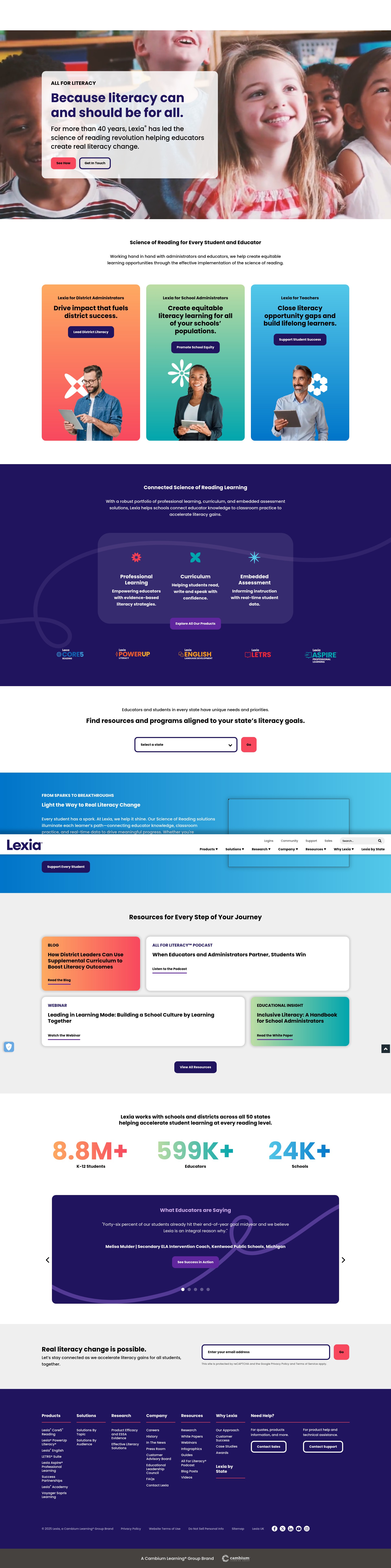 Screenshot of www.lexialearning.com