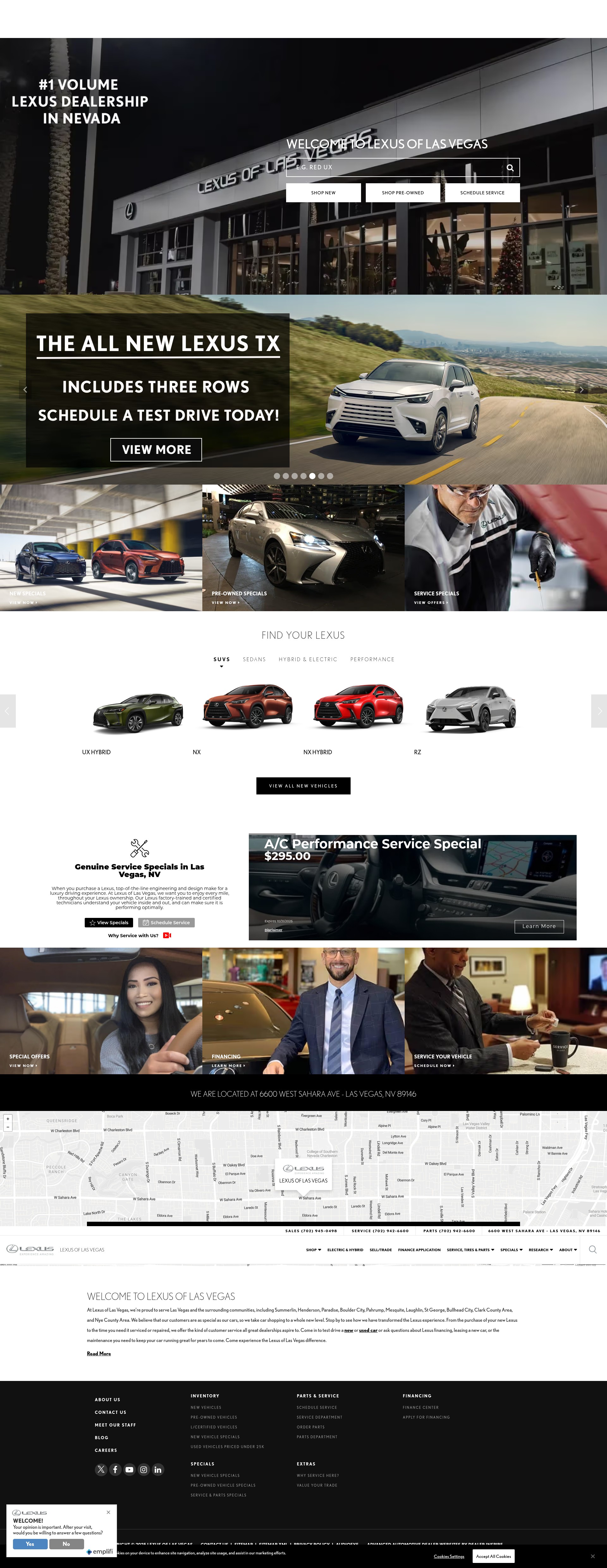 Screenshot of www.lexusoflasvegas.com
