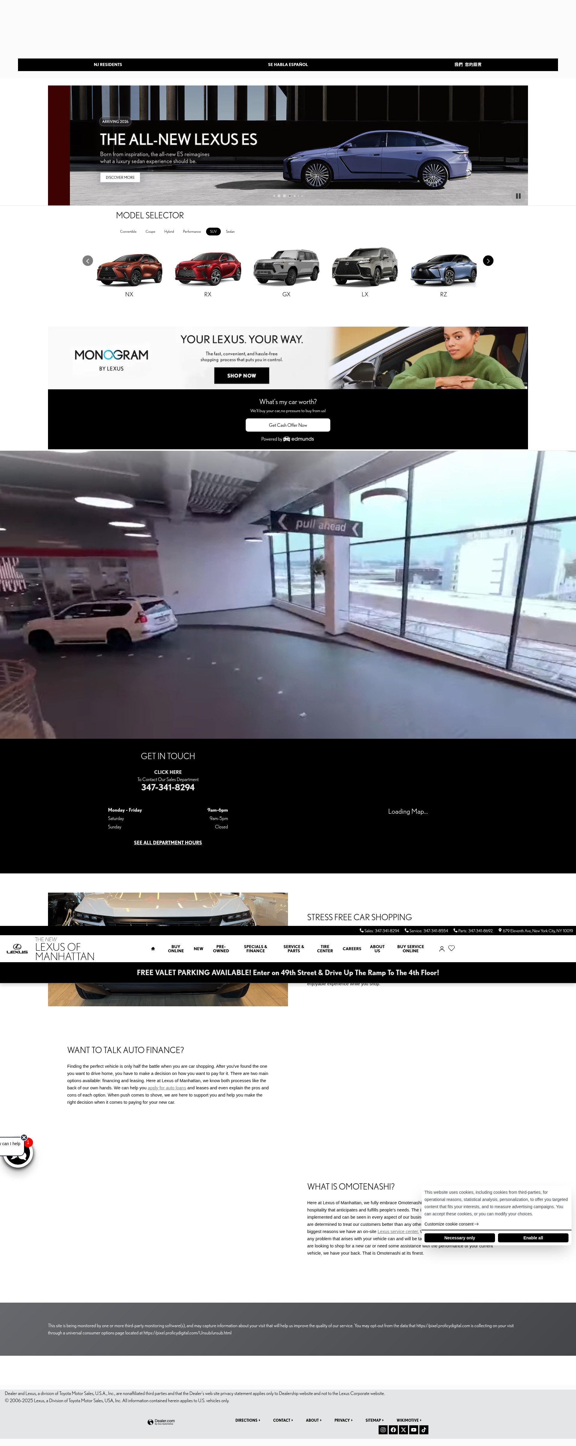 Screenshot of www.lexusofmanhattan.com