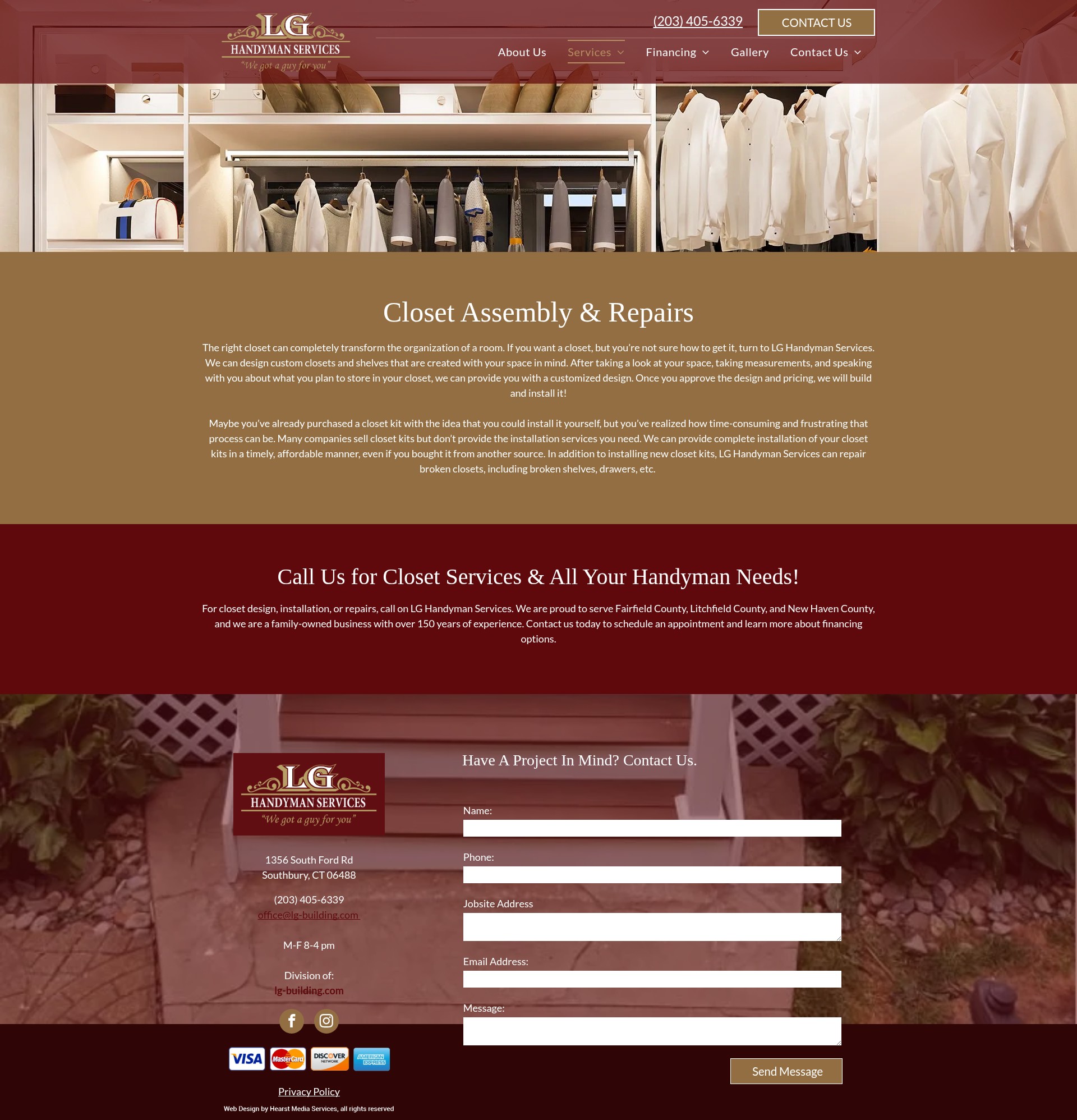 Screenshot of www.lghandymanservice.com