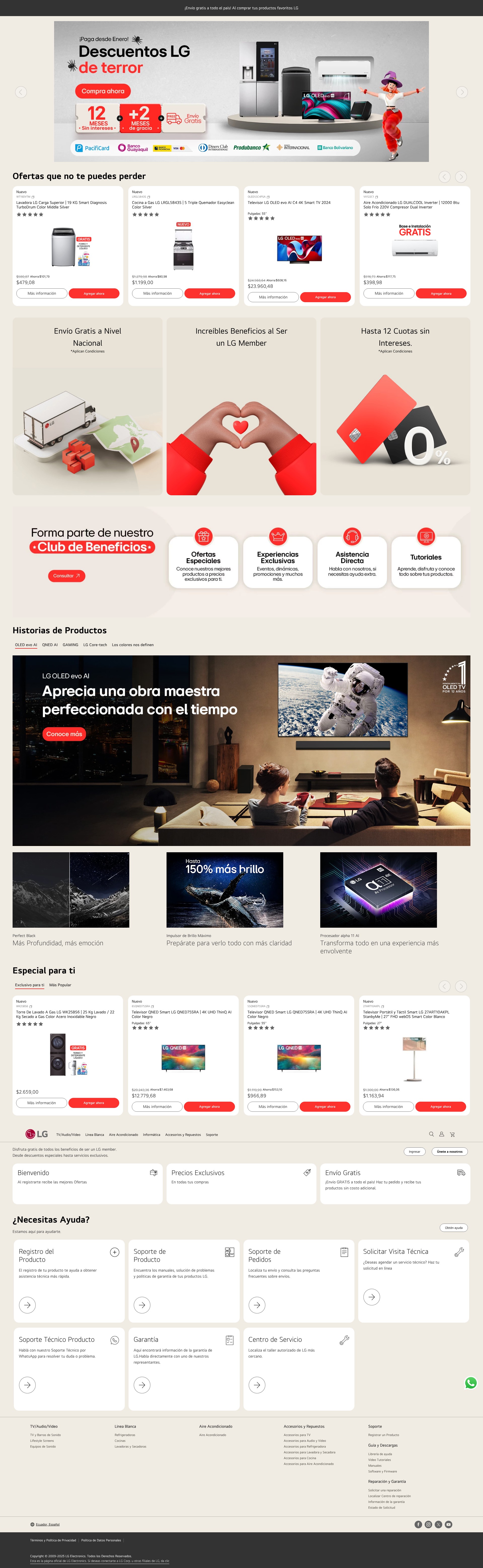 Screenshot of www.lgshop.com.ec