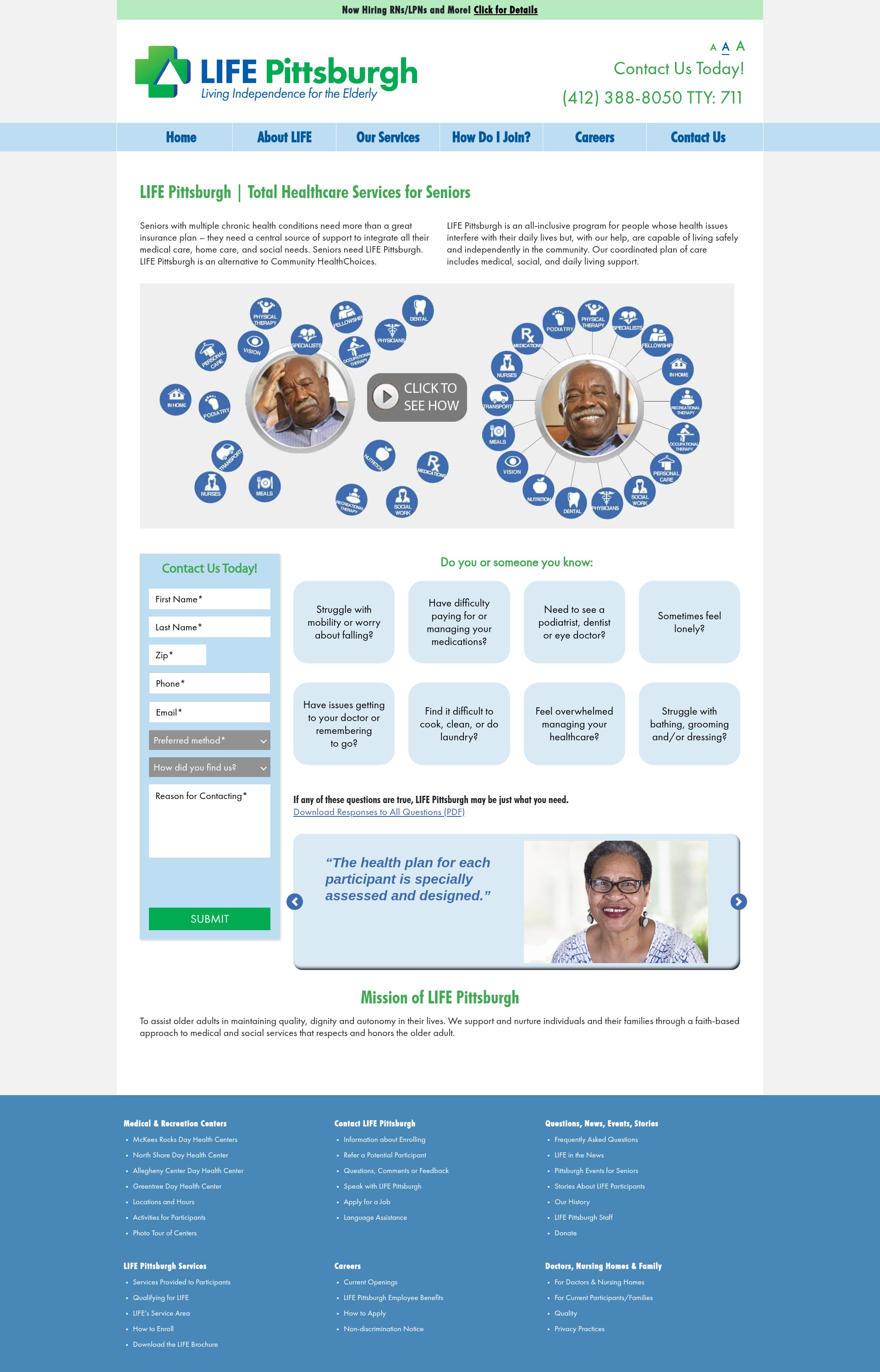 Screenshot of www.lifepittsburgh.org