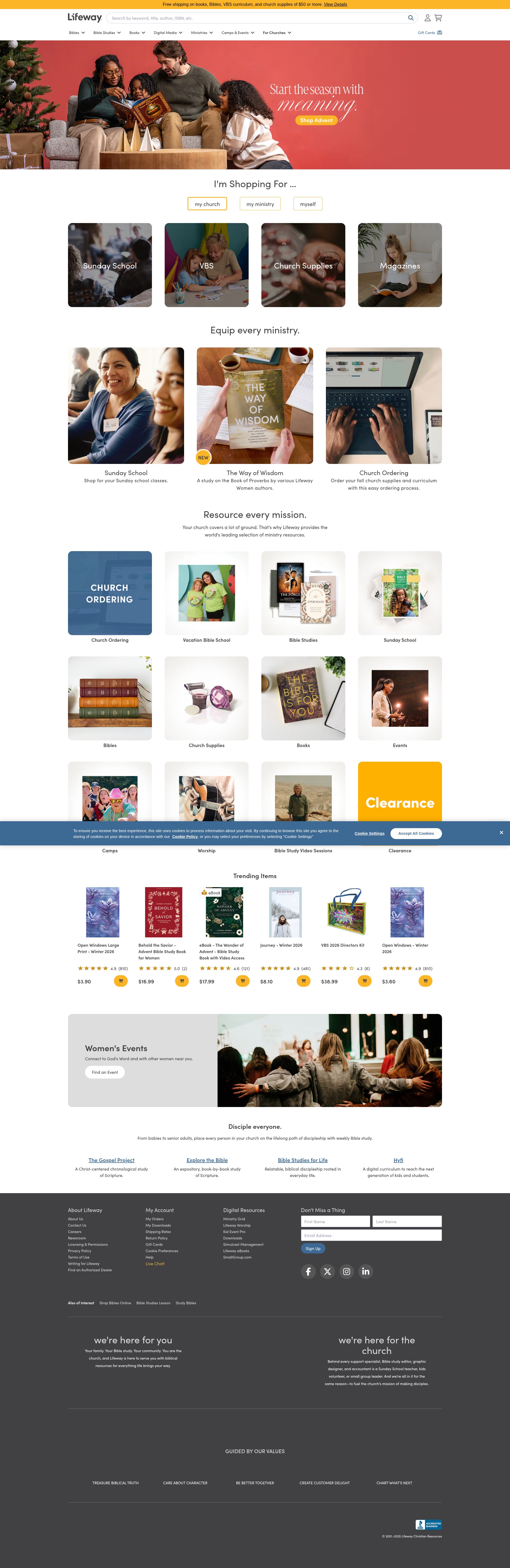 Screenshot of www.lifeway.com