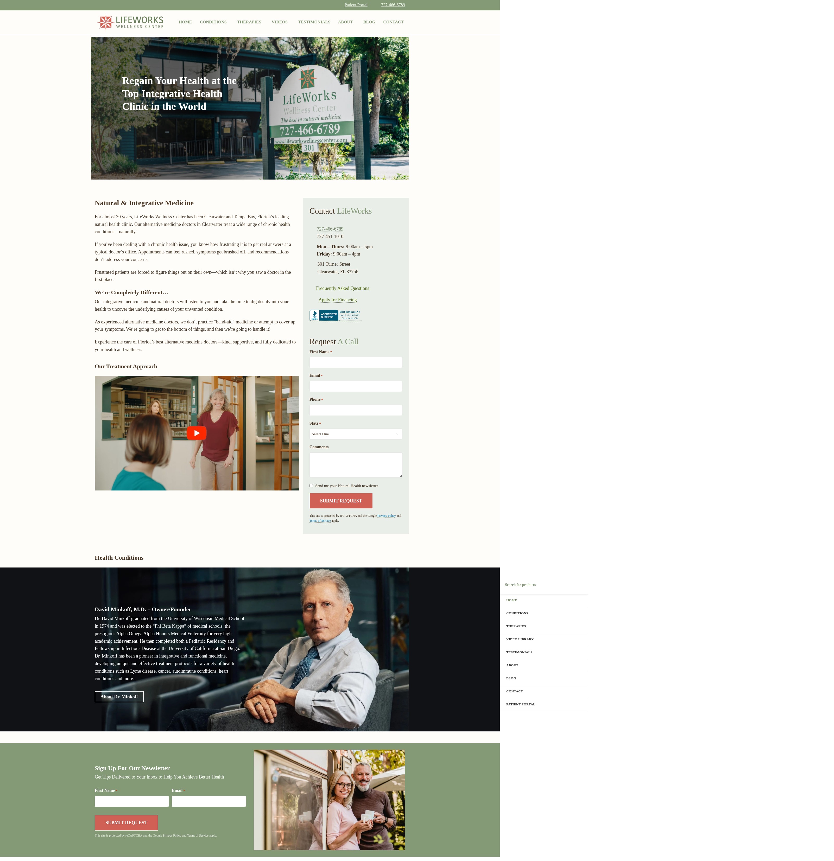 Screenshot of www.lifeworkswellnesscenter.com