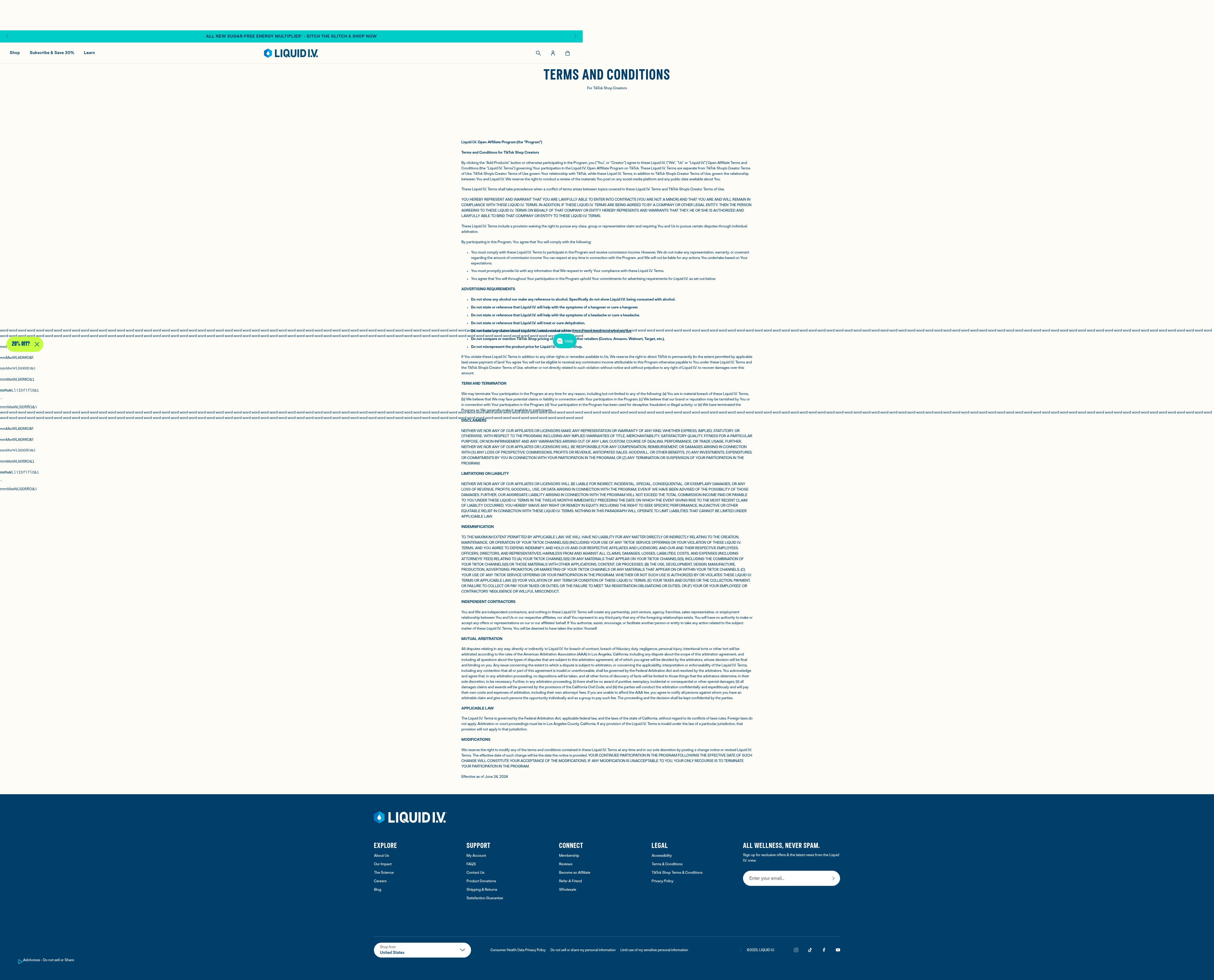 Screenshot of www.liquid-iv.com