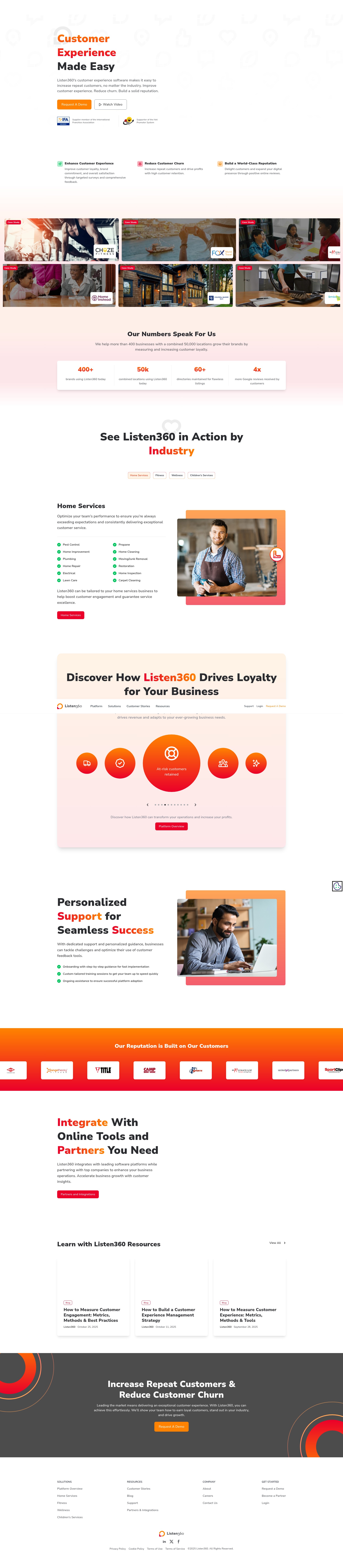 Screenshot of www.listen360.com