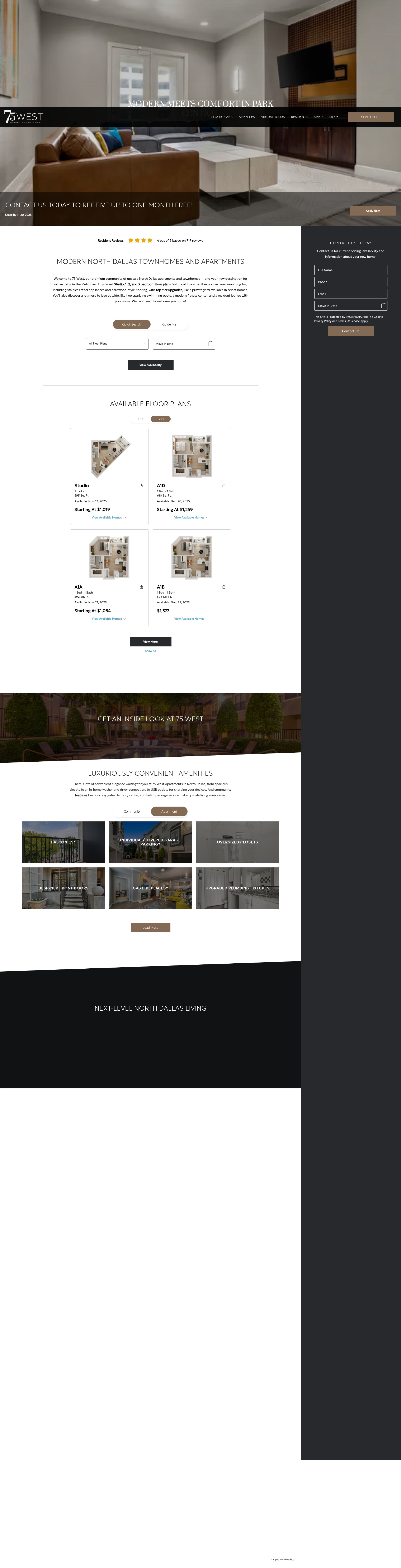 Screenshot of www.live75west.com