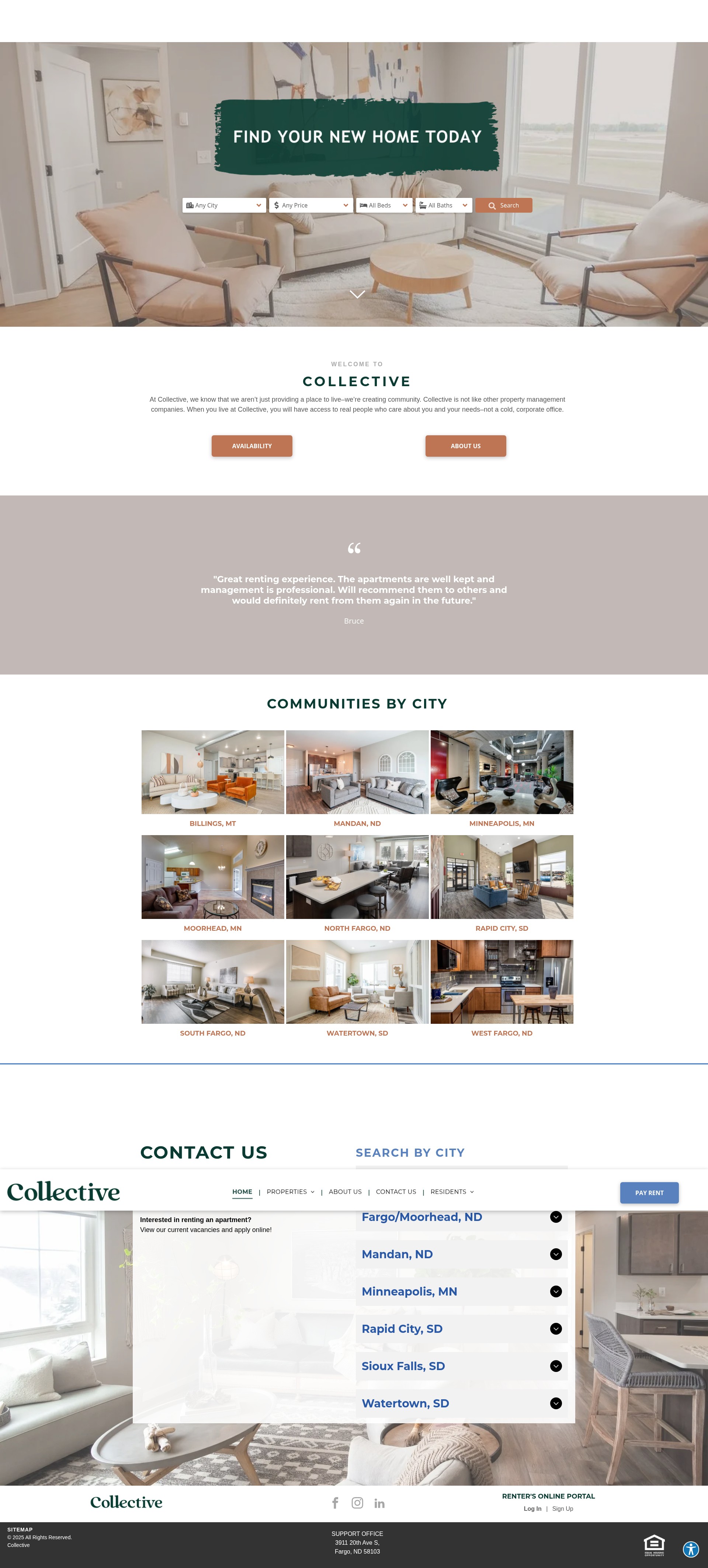 Screenshot of www.liveatcollective.com